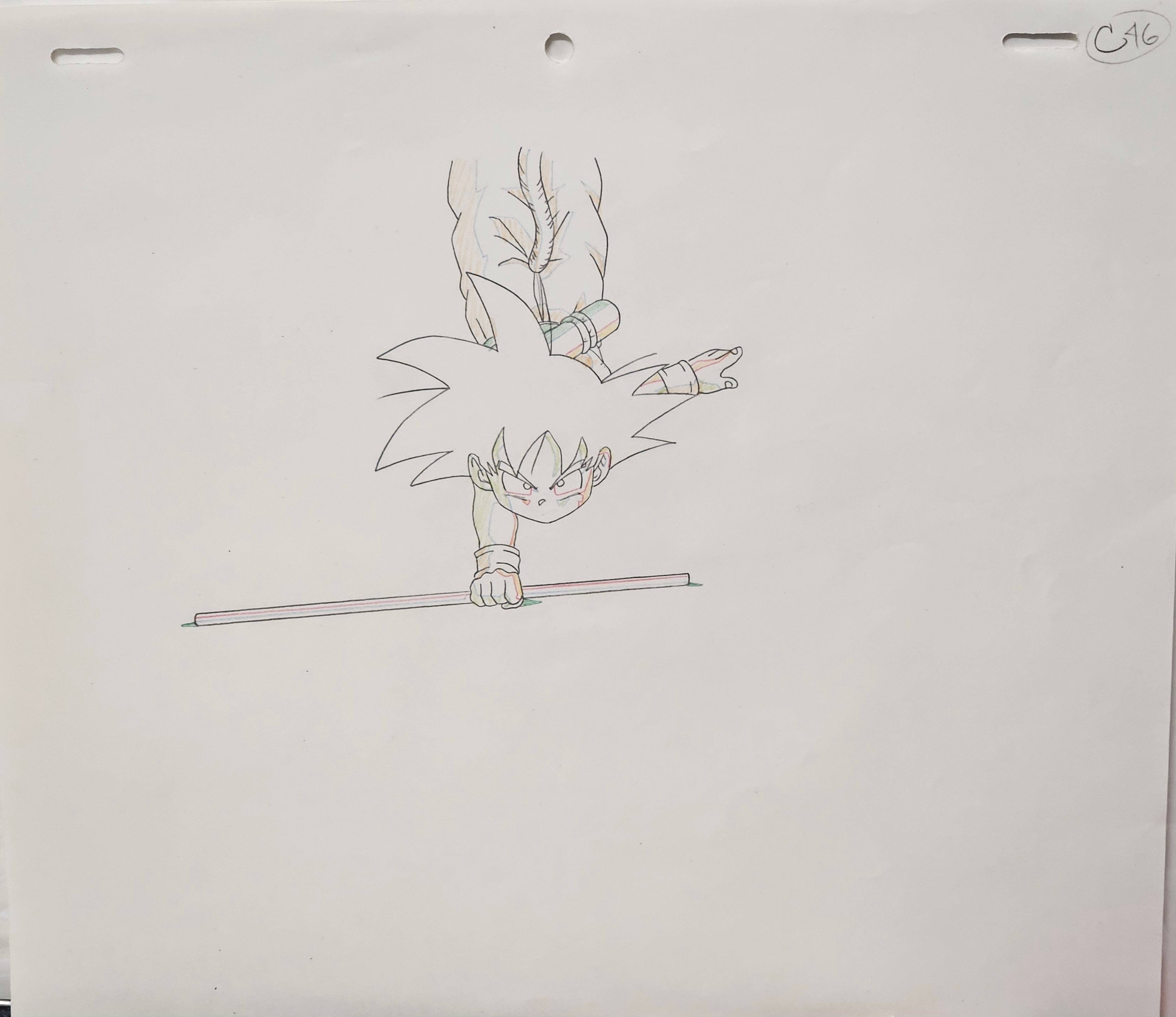 Dragonball Original Cel and Sketch (Son Goku)