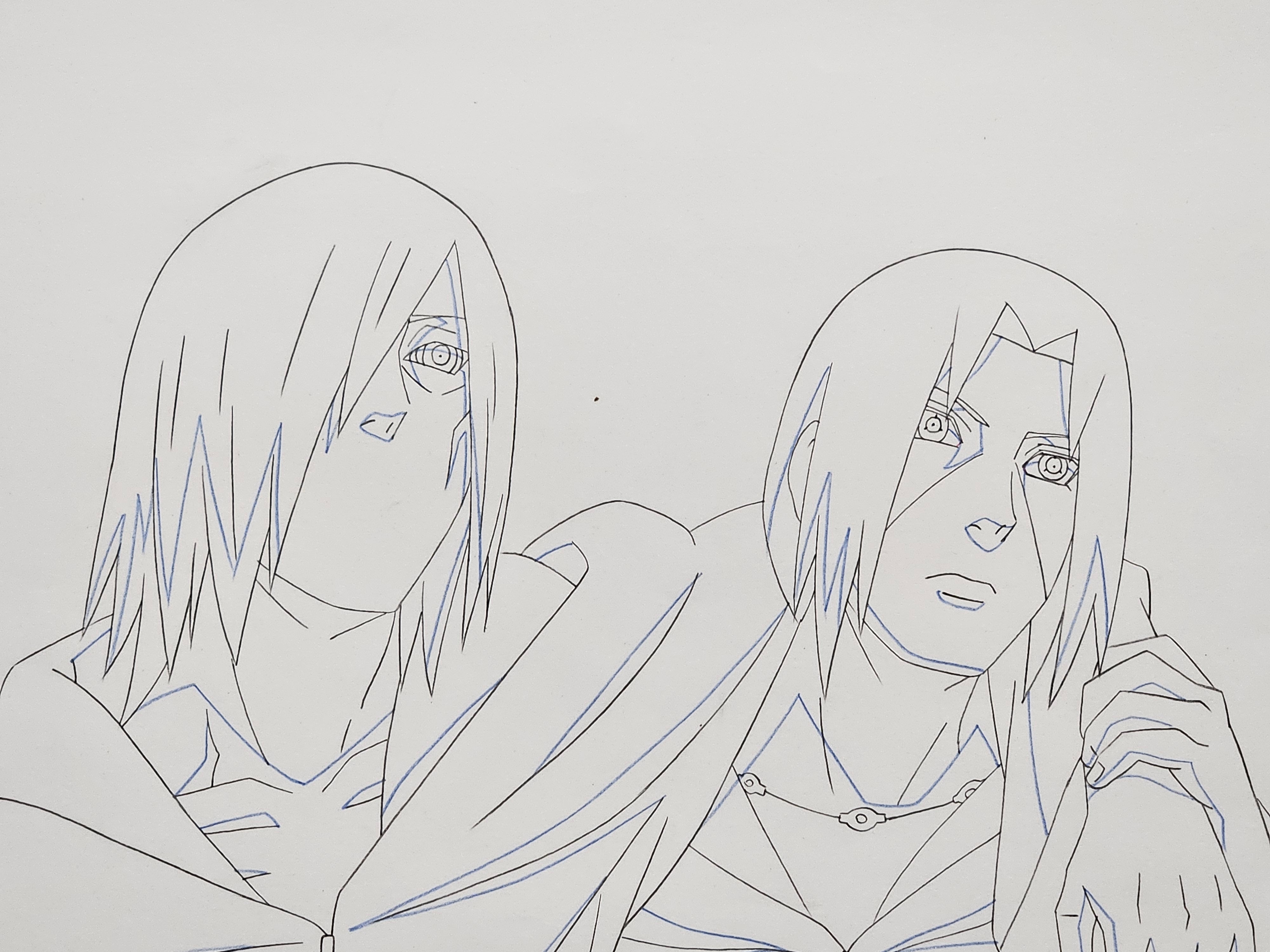 火影忍者原画（长门和鼬）