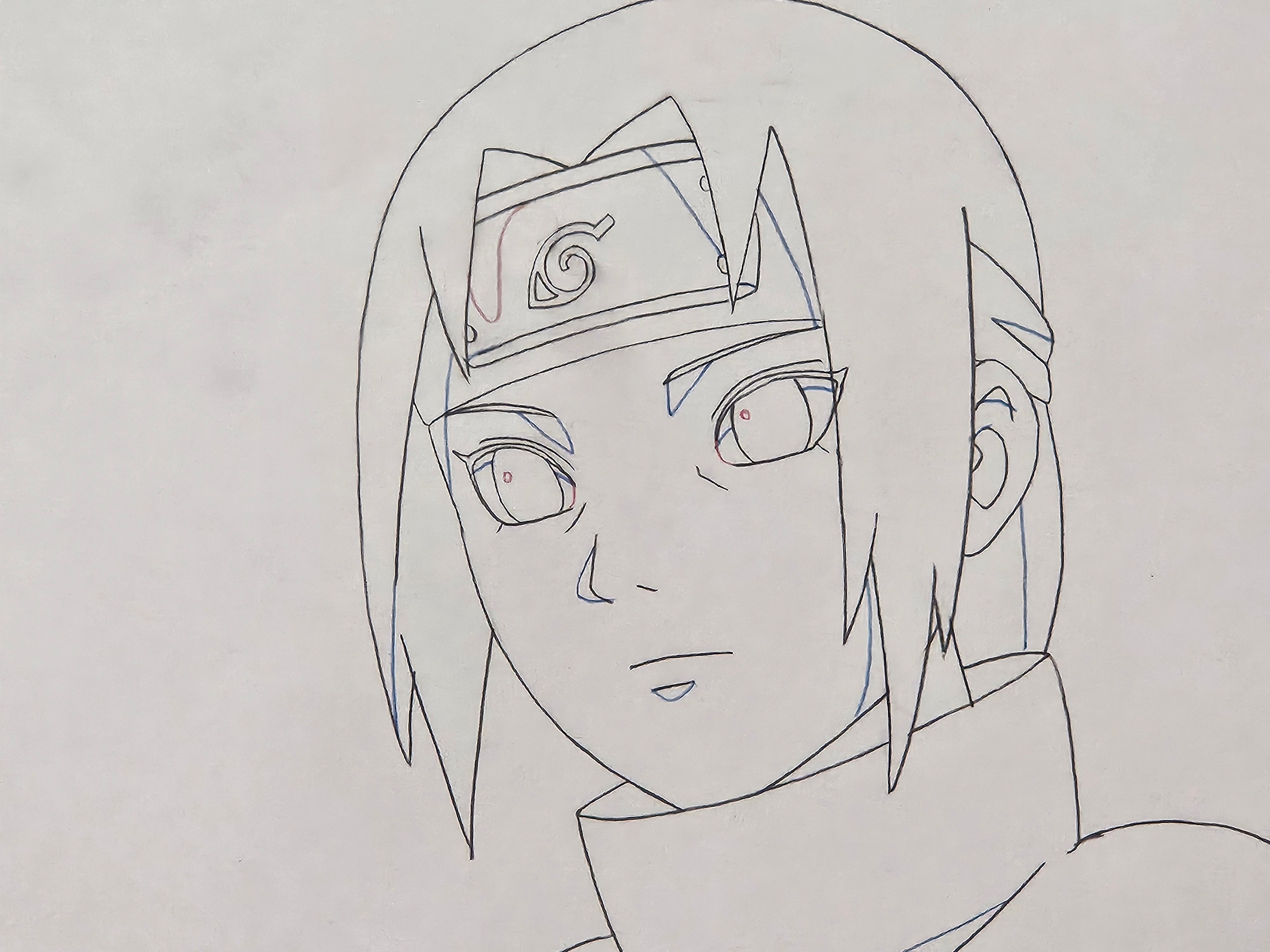 Naruto Original Sketch (Young Uchiha Itachi)