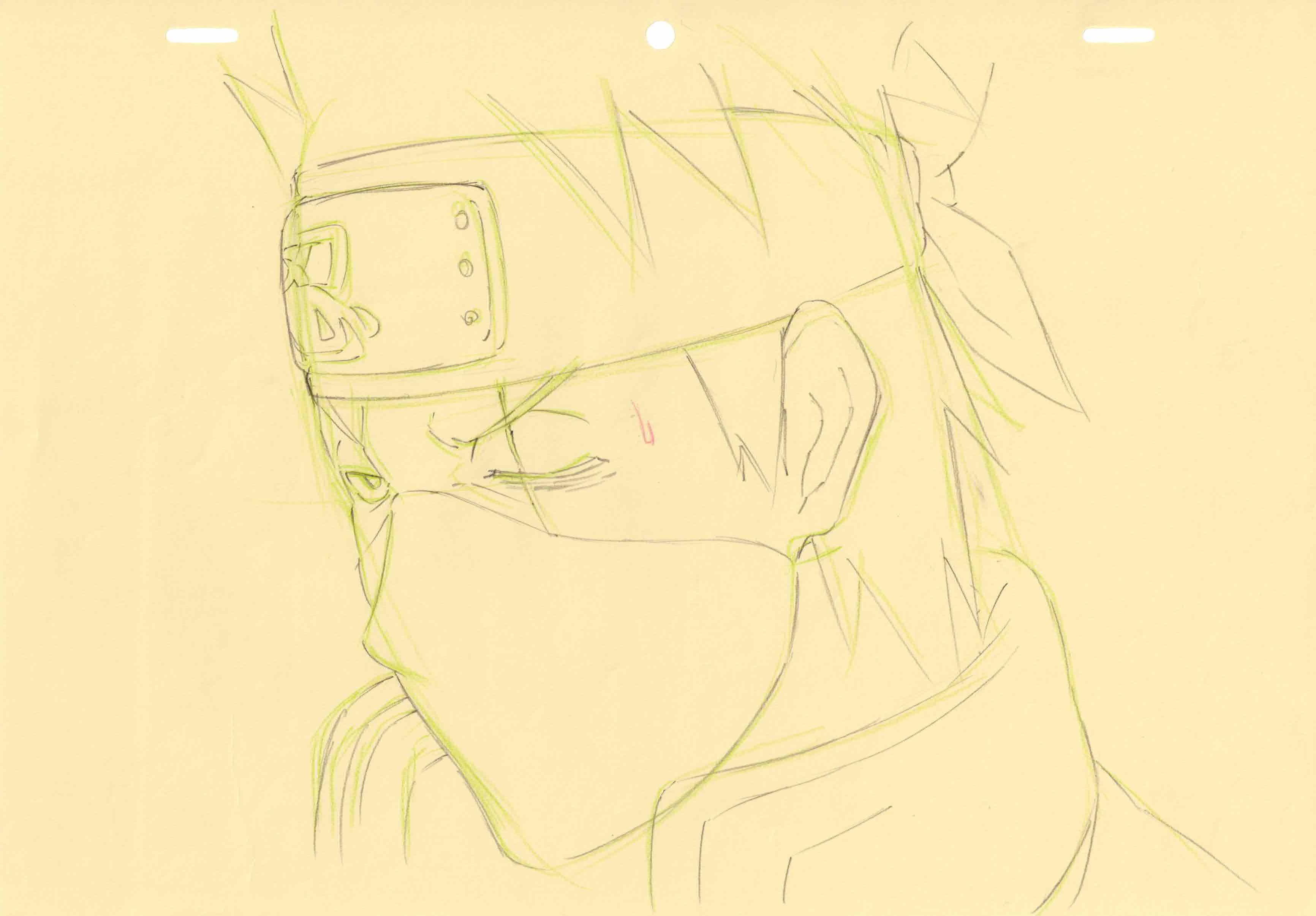 火影忍者原版 5 页绘图（卡卡西）