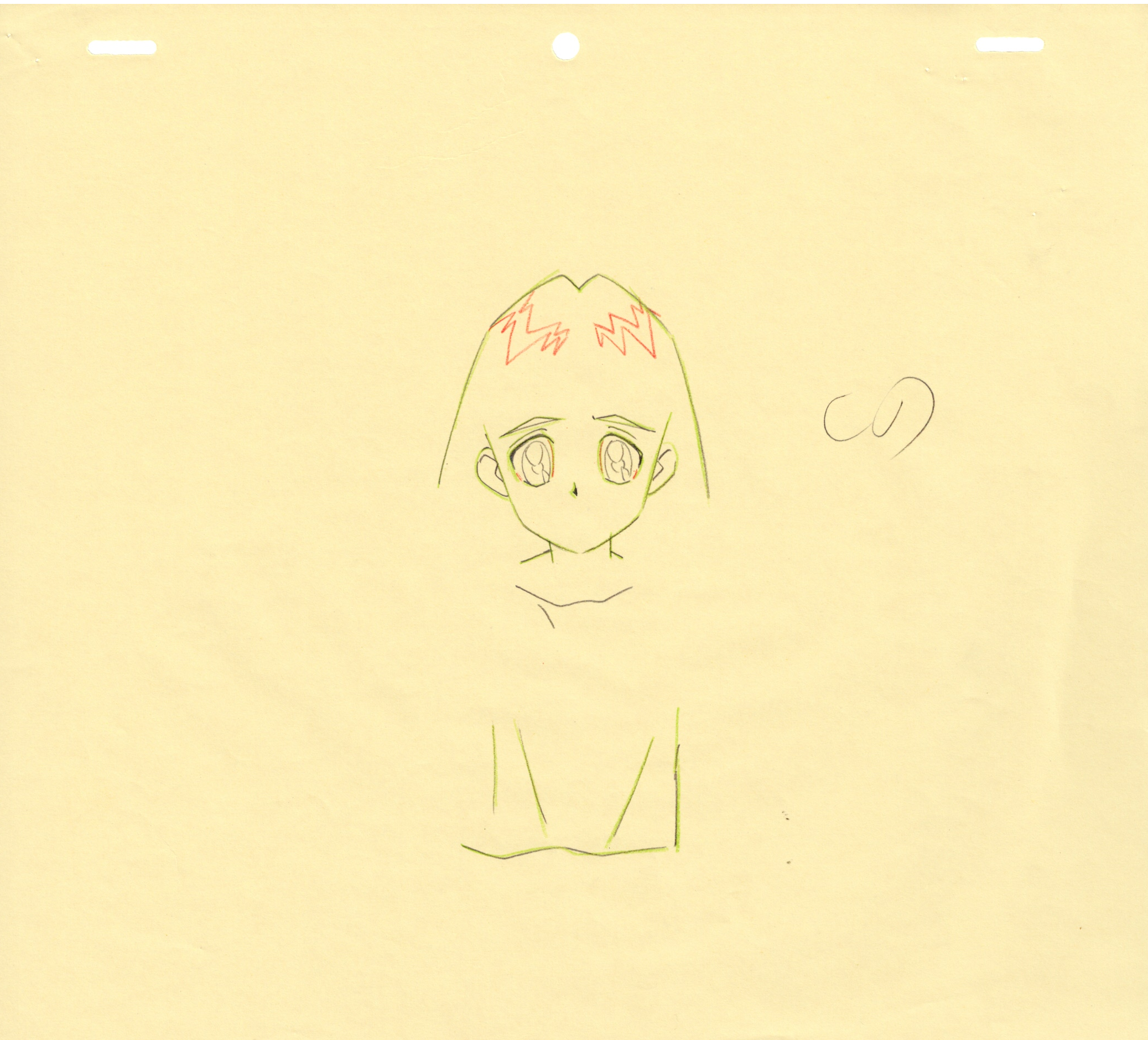 Dibujo original de Sailor Moon (Chibiusa, Hiroki, Momohara) Conjunto de 11 páginas