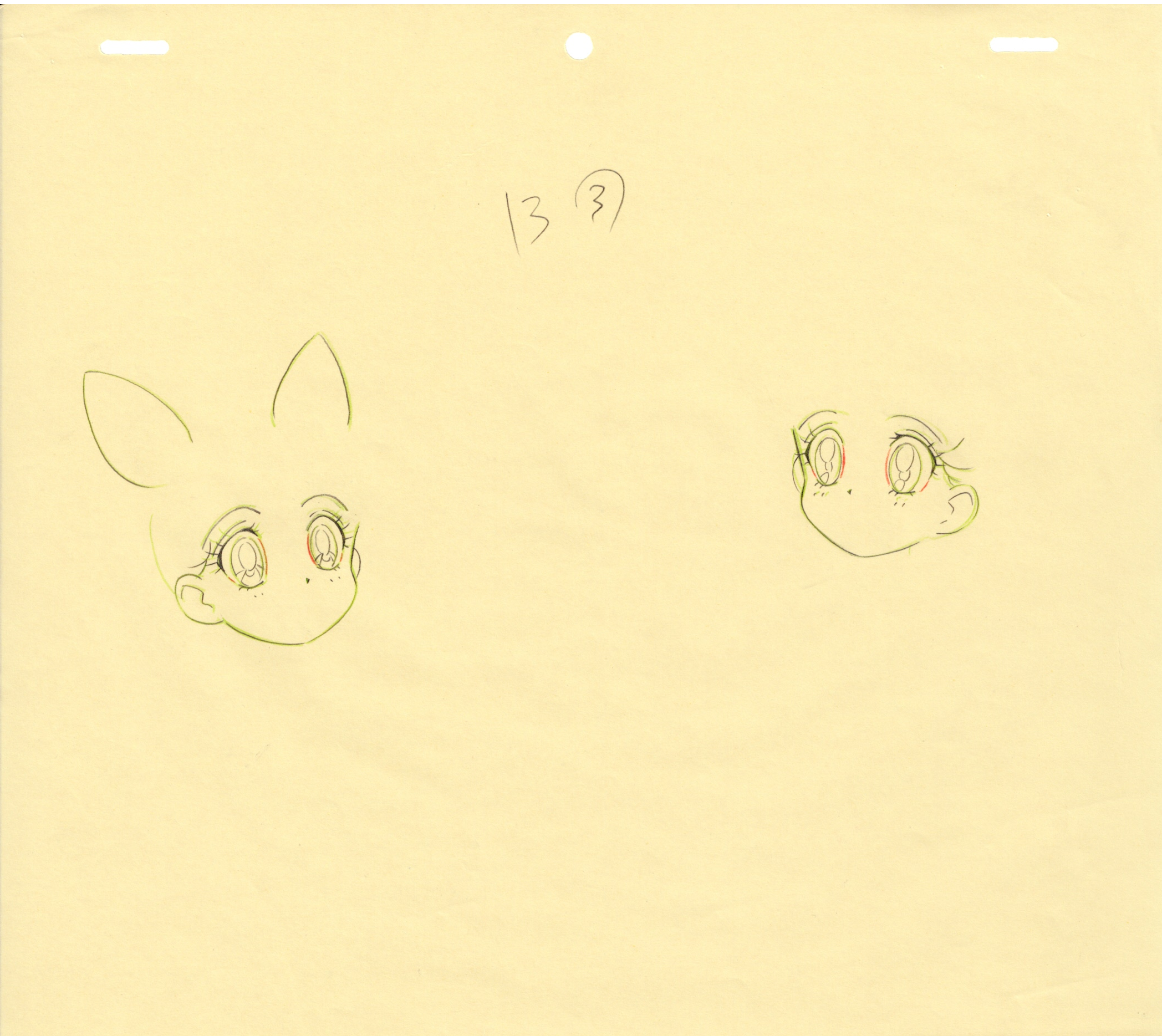 Dibujo original de Sailor Moon (Chibiusa, Hiroki, Momohara) Conjunto de 11 páginas