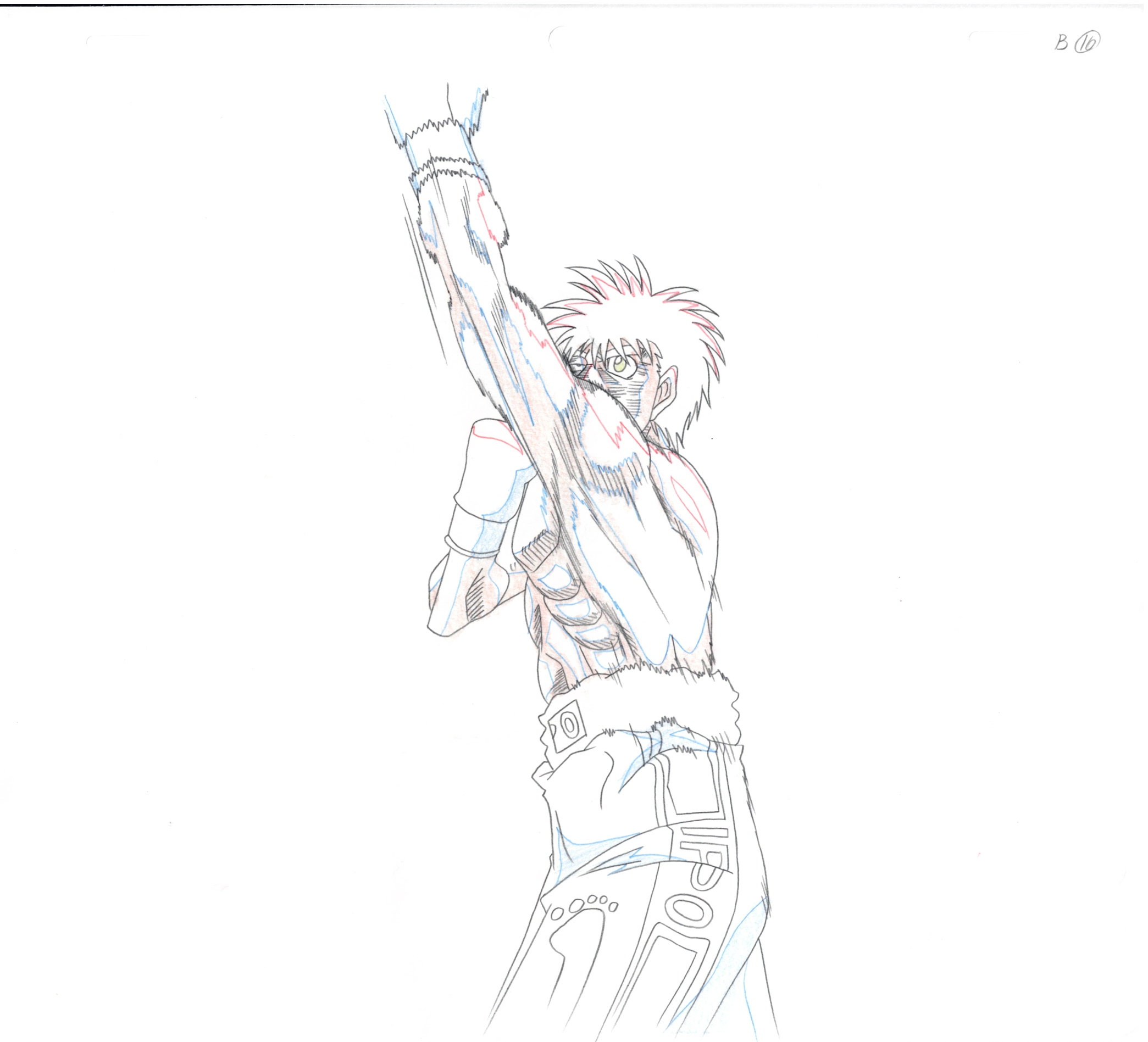 Hajime No Ippo Original Cels and Sketch (Ippo Makunouchi, Takeshi Sendō)