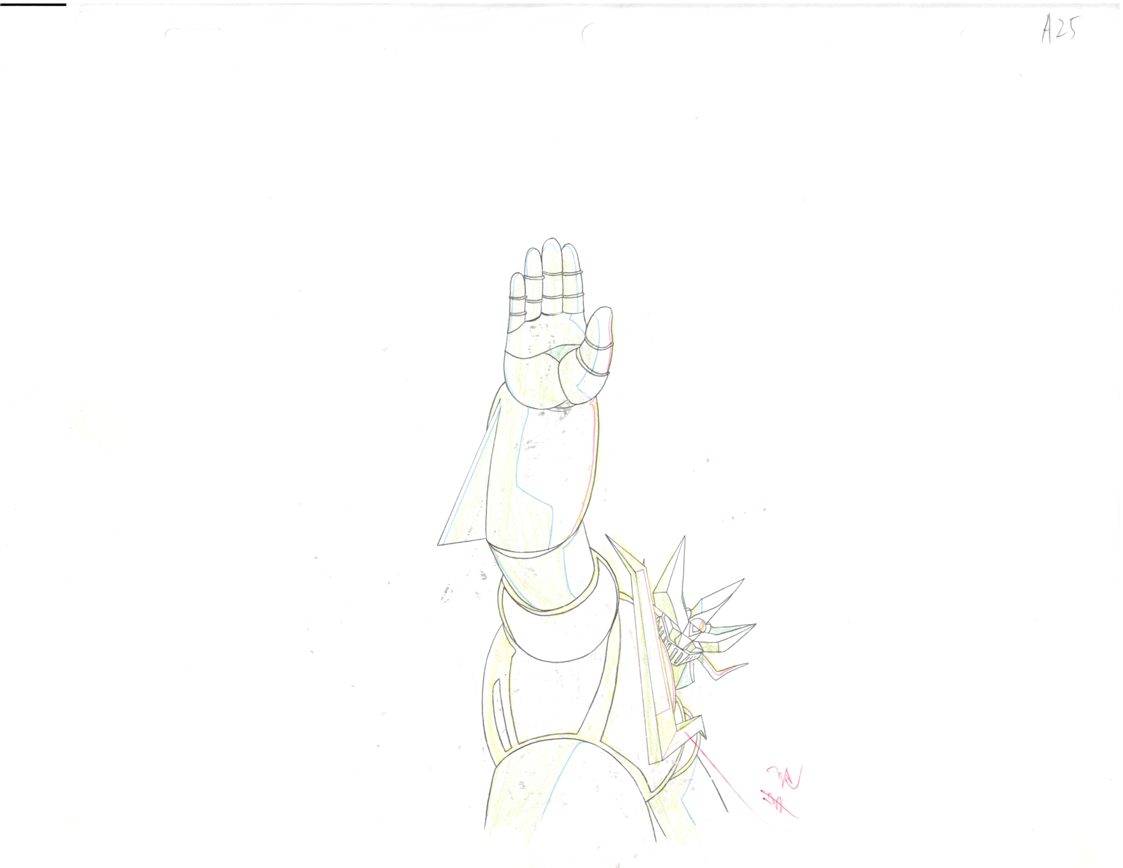 Mazinkaiser Original Drawing, Cel and Background (MODEROID)