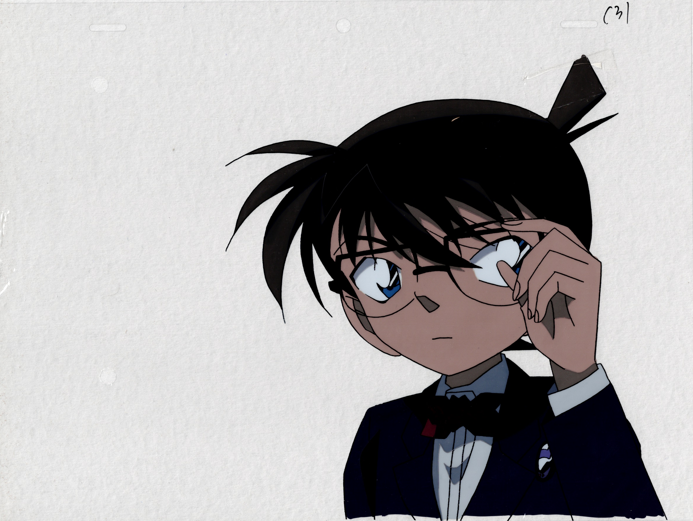 Detective Conan Original Cel and Background (Conan Edogawa)