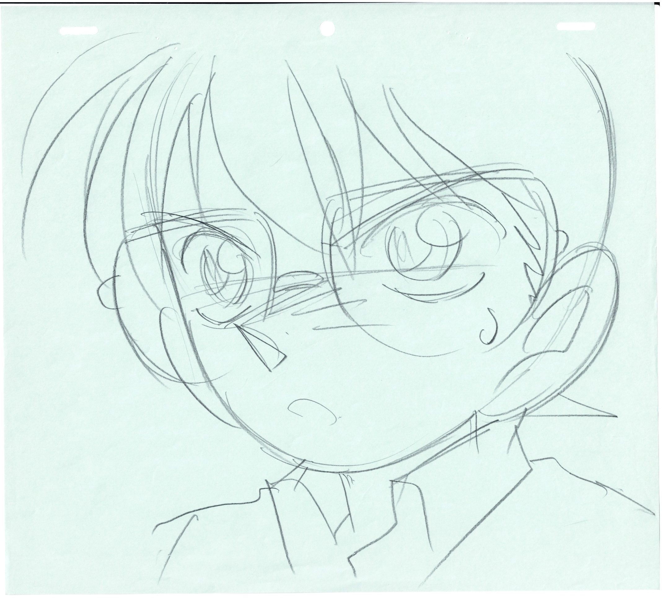 Detective Conan Original Sketch (Conan) 3 pages Set