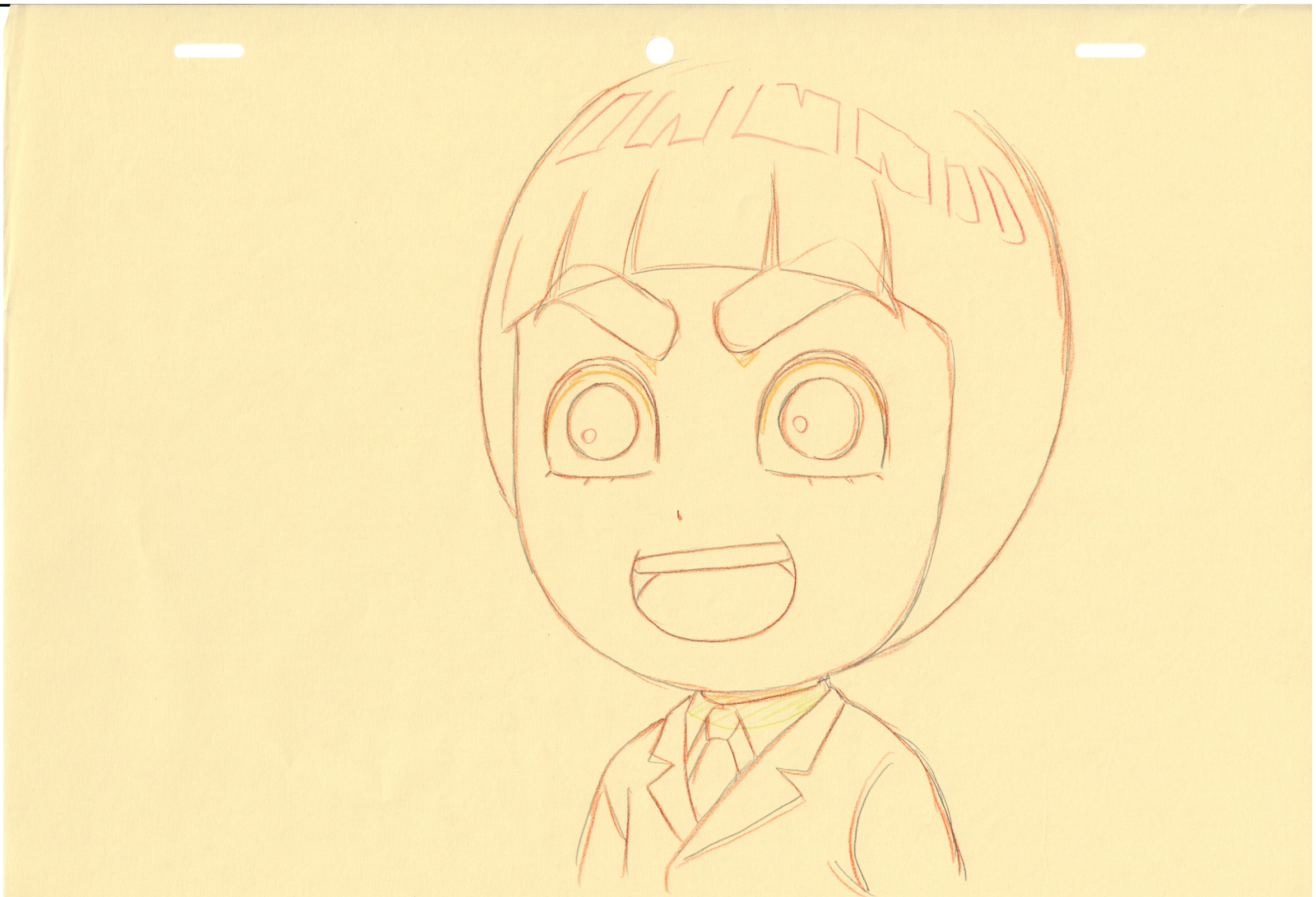 Naruto Original Drawing (Rock Lee) 4 pages Set