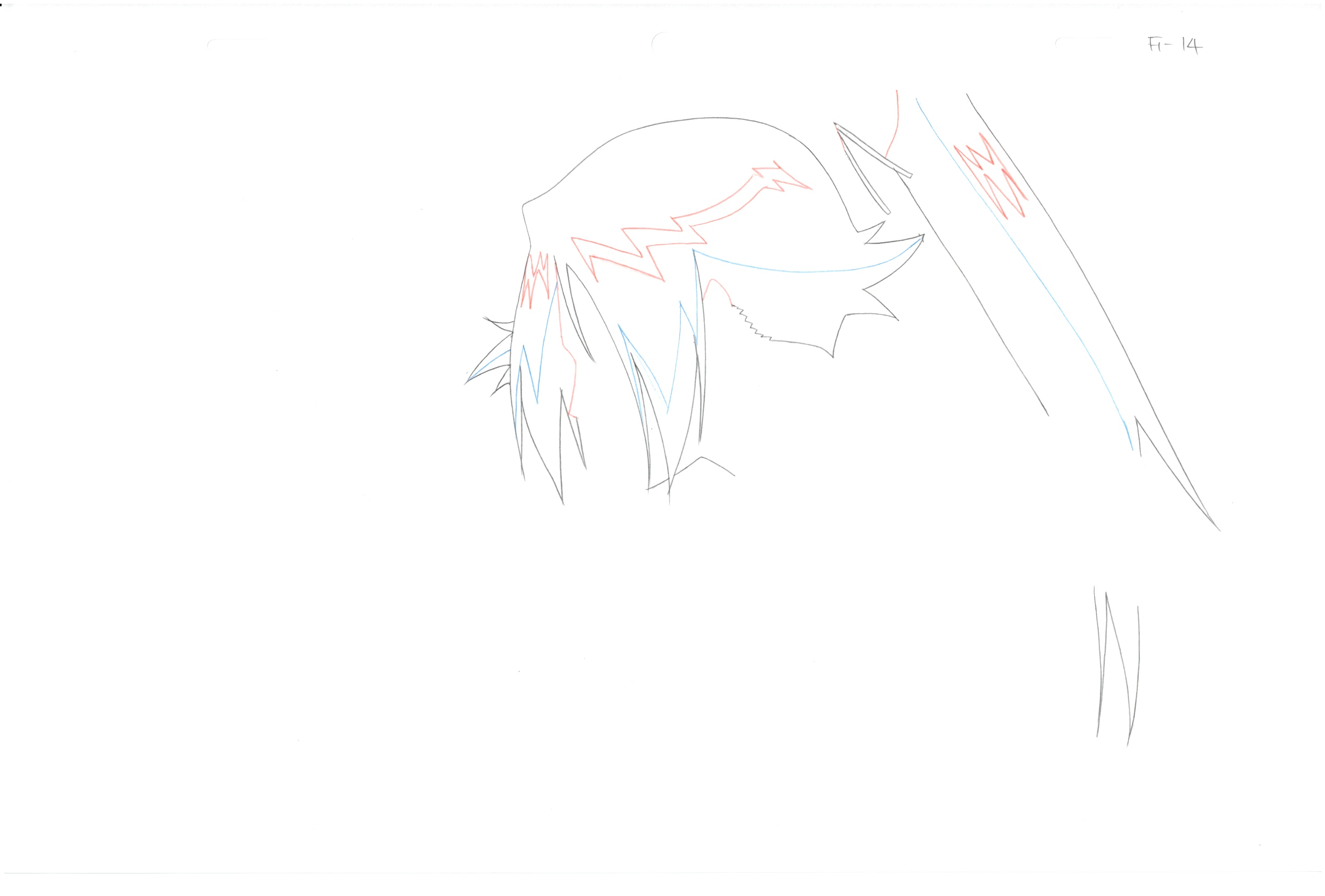 Bleach Original Drawing 13 pages (Yoruichi)