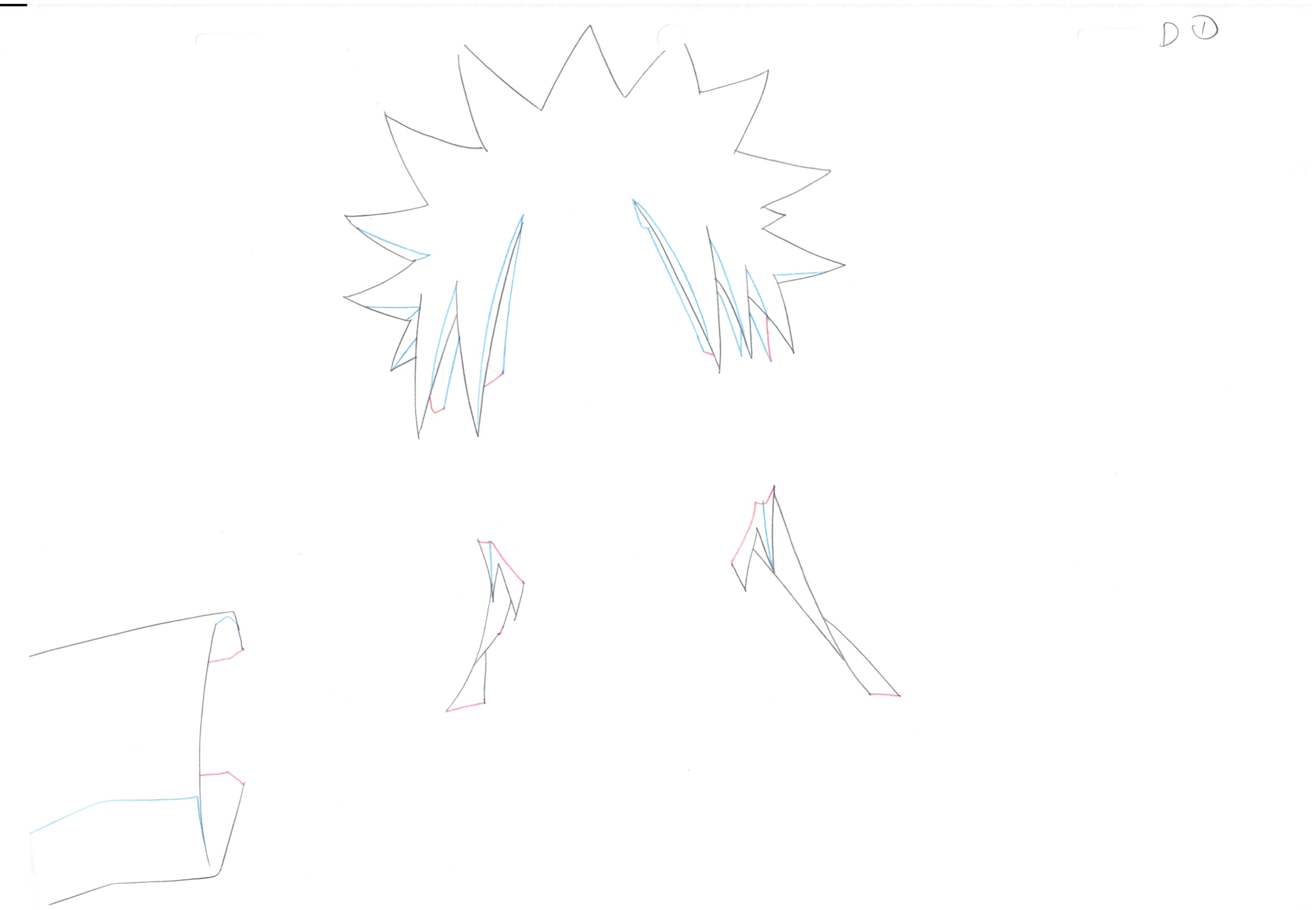 Naruto Original Sketch (Uzumaki Naruto) 11 pages Set