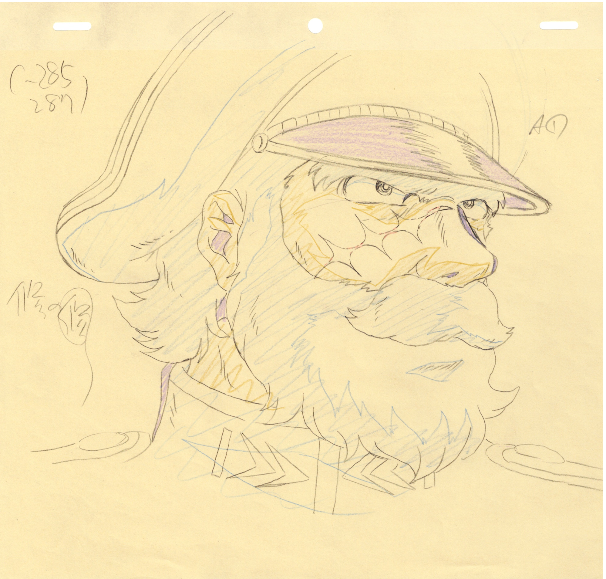 潜艇超级 99 原始草图（Guy Zelbert）8 页套装