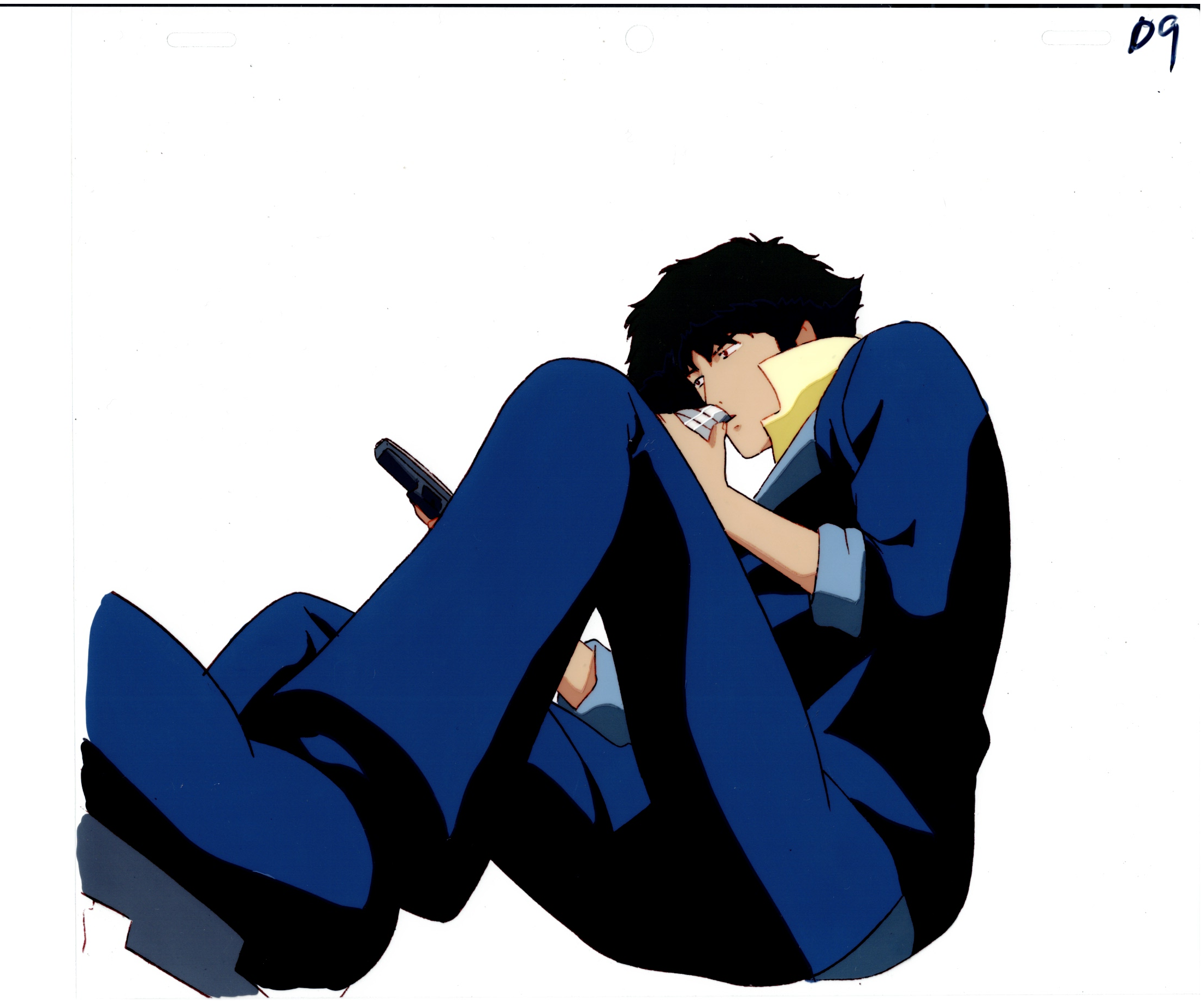Cowboy Bebop Original Cel and Drawing (Spike Spiegel)