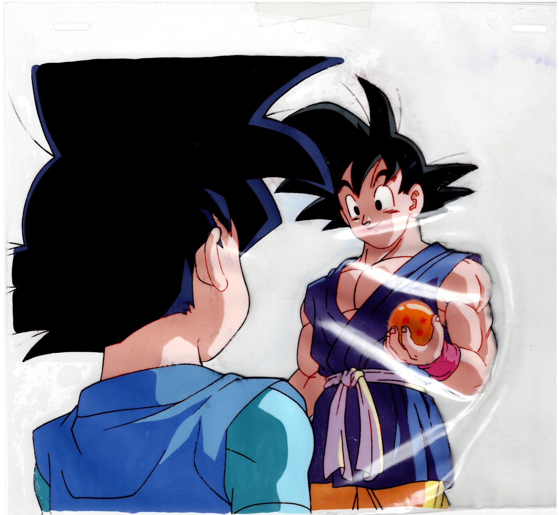 Dragonball Original cel, drawing, and background