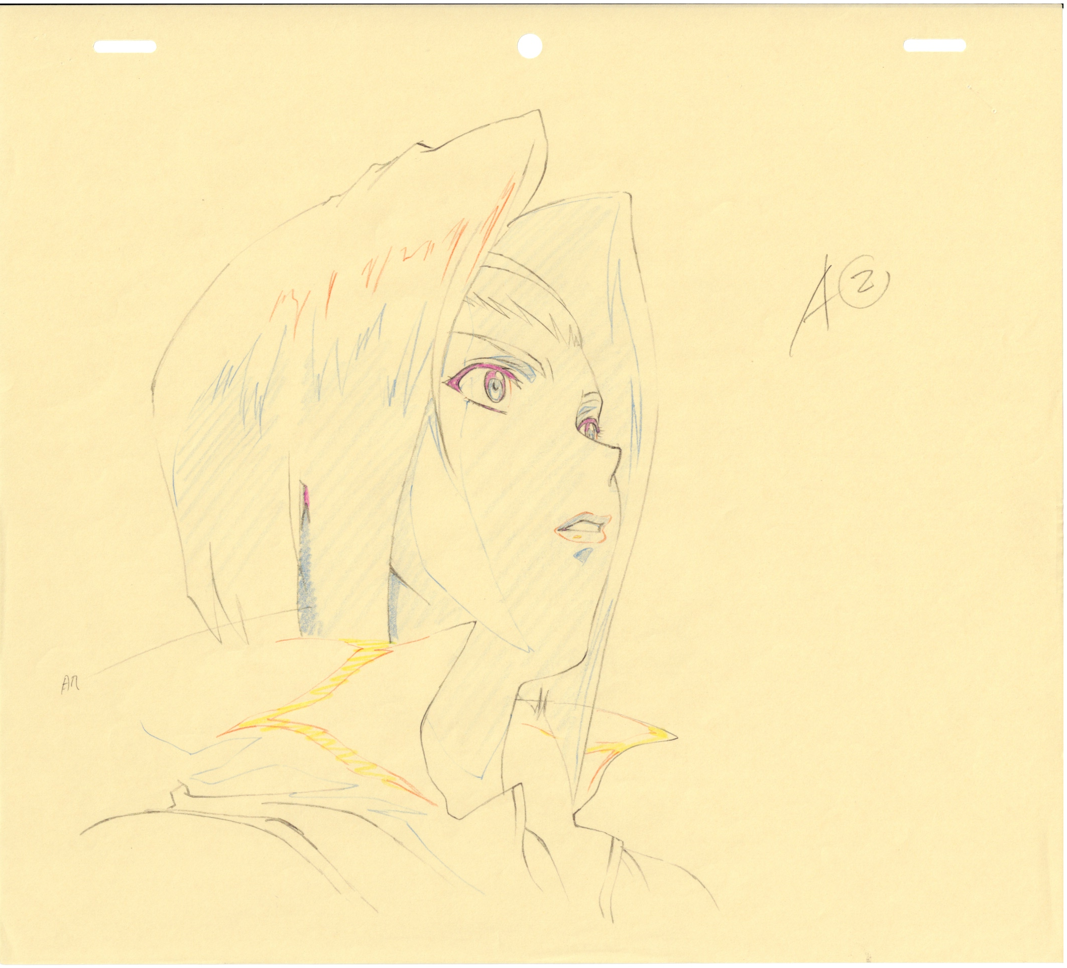 Cowboy Bebop Original Drawing (Faye Valentine) 3 pages Set