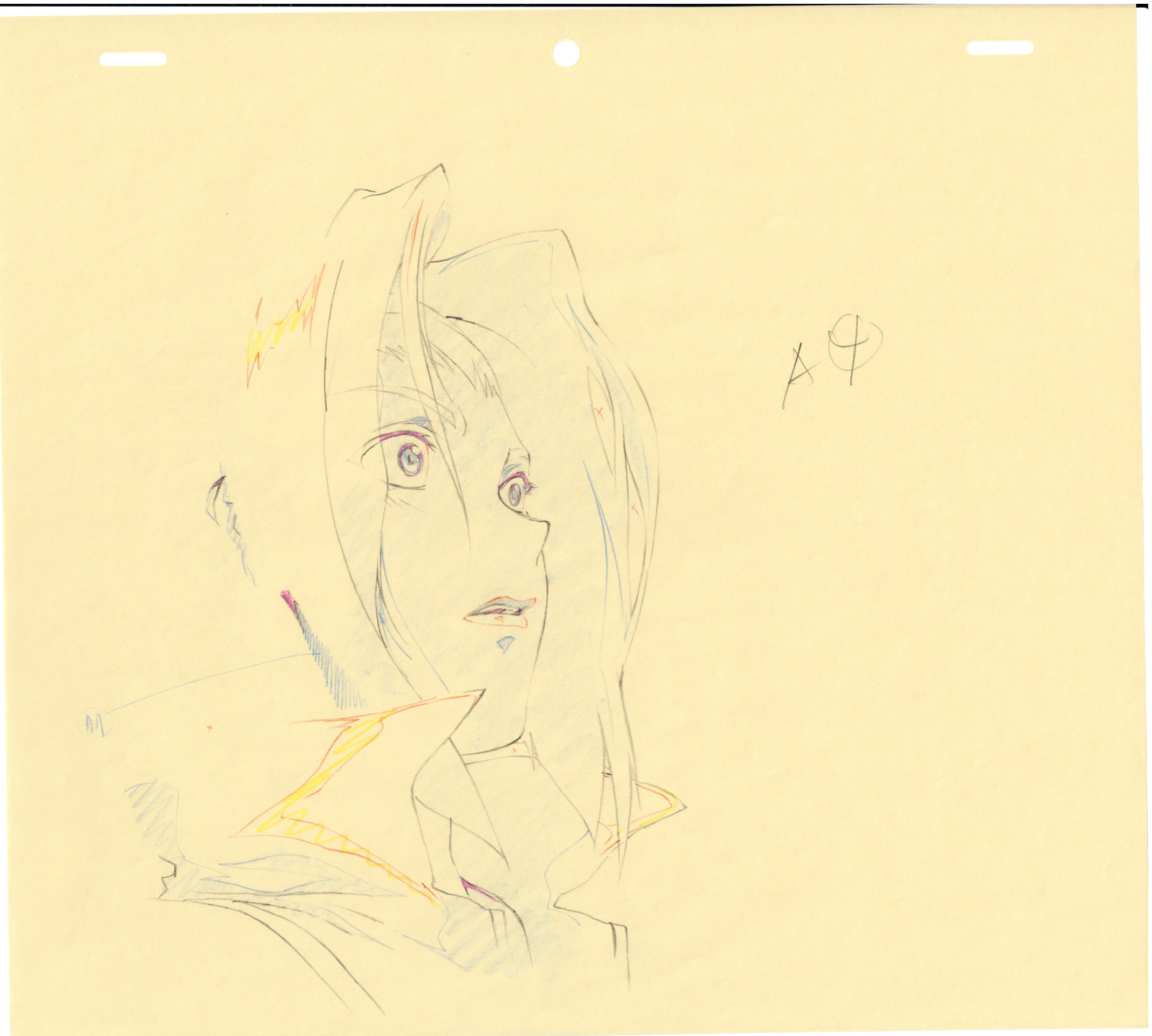 Cowboy Bebop Original Drawing (Faye Valentine) 3 pages Set