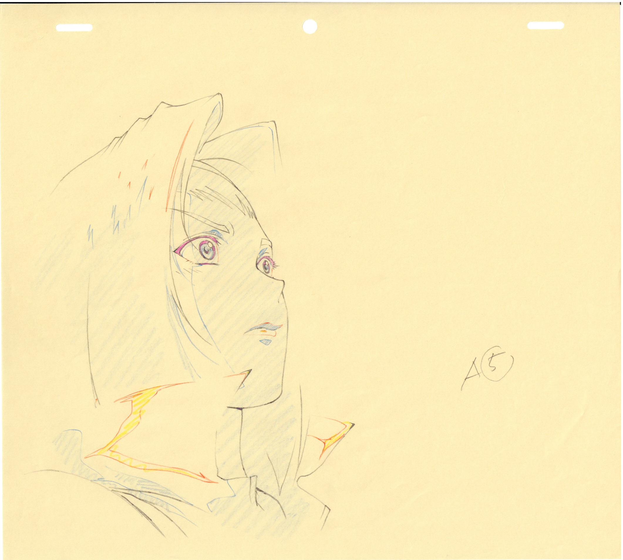 Cowboy Bebop Original Drawing (Faye Valentine) 3 pages Set