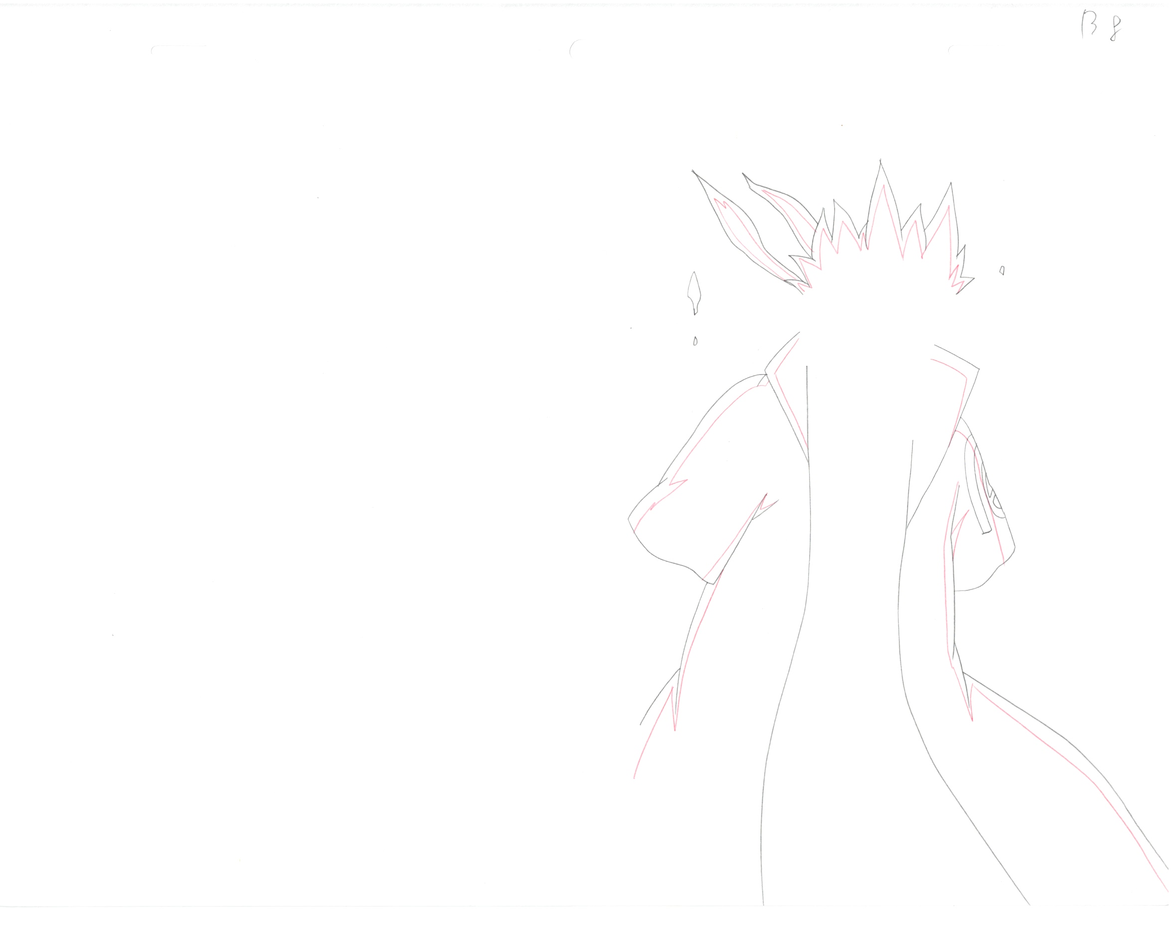 Naruto Original Sketch (Minato Namikaze) 11 pages Set