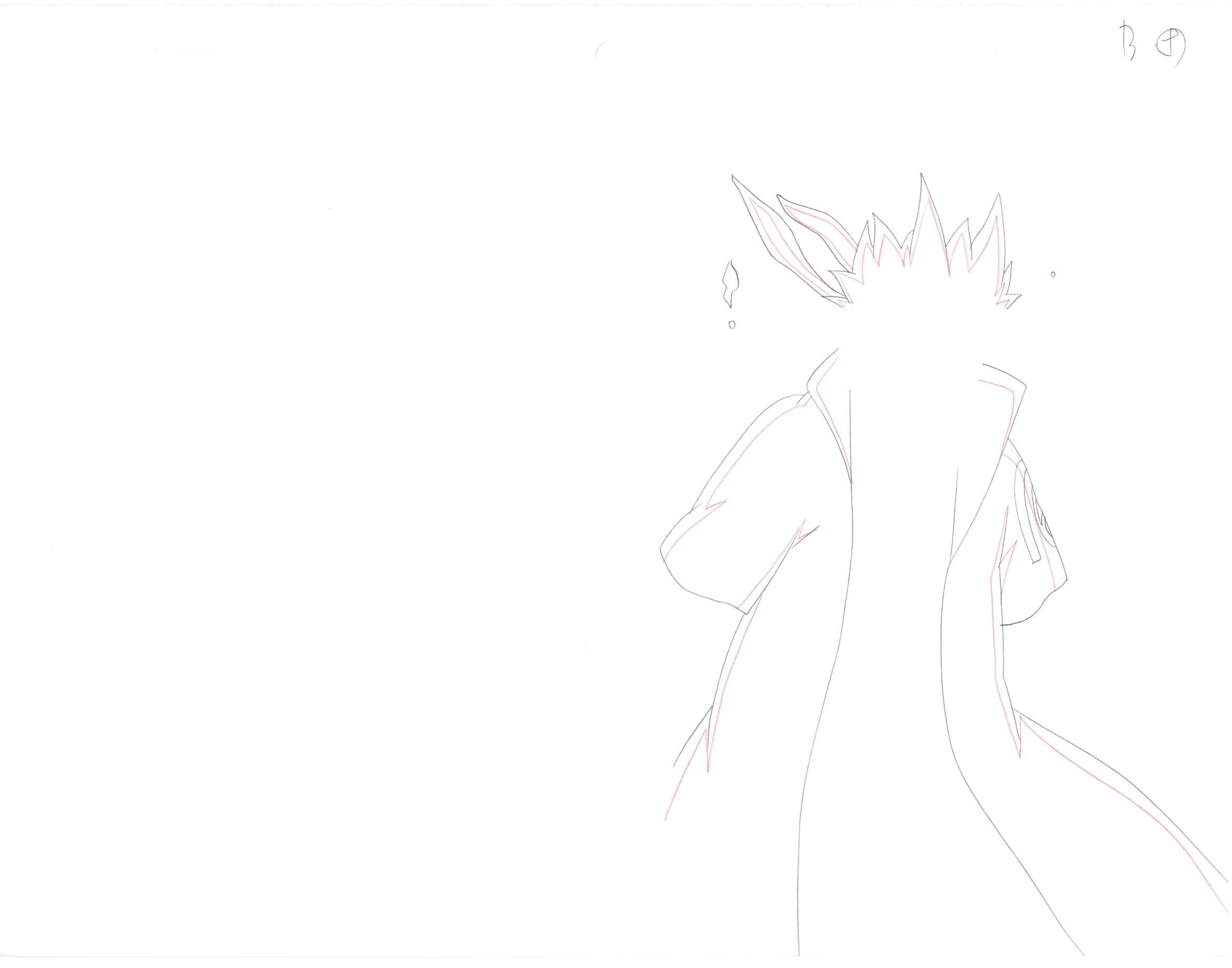 Naruto Original Sketch (Minato Namikaze) 11 pages Set