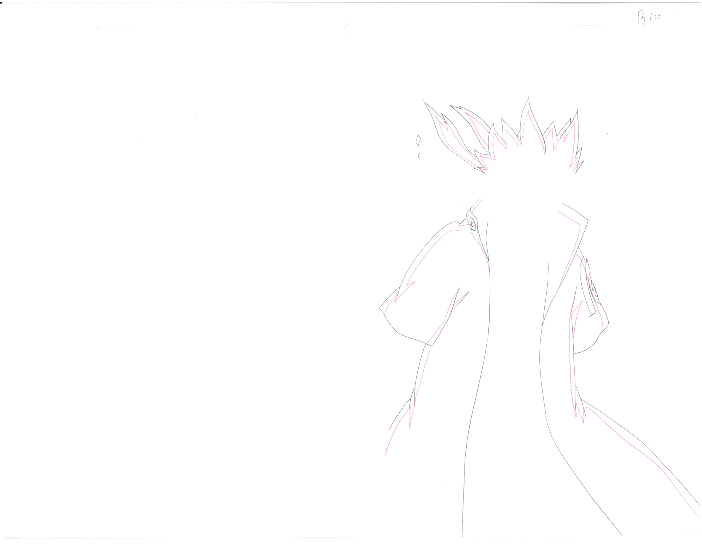 Naruto Original Sketch (Minato Namikaze) 11 pages Set