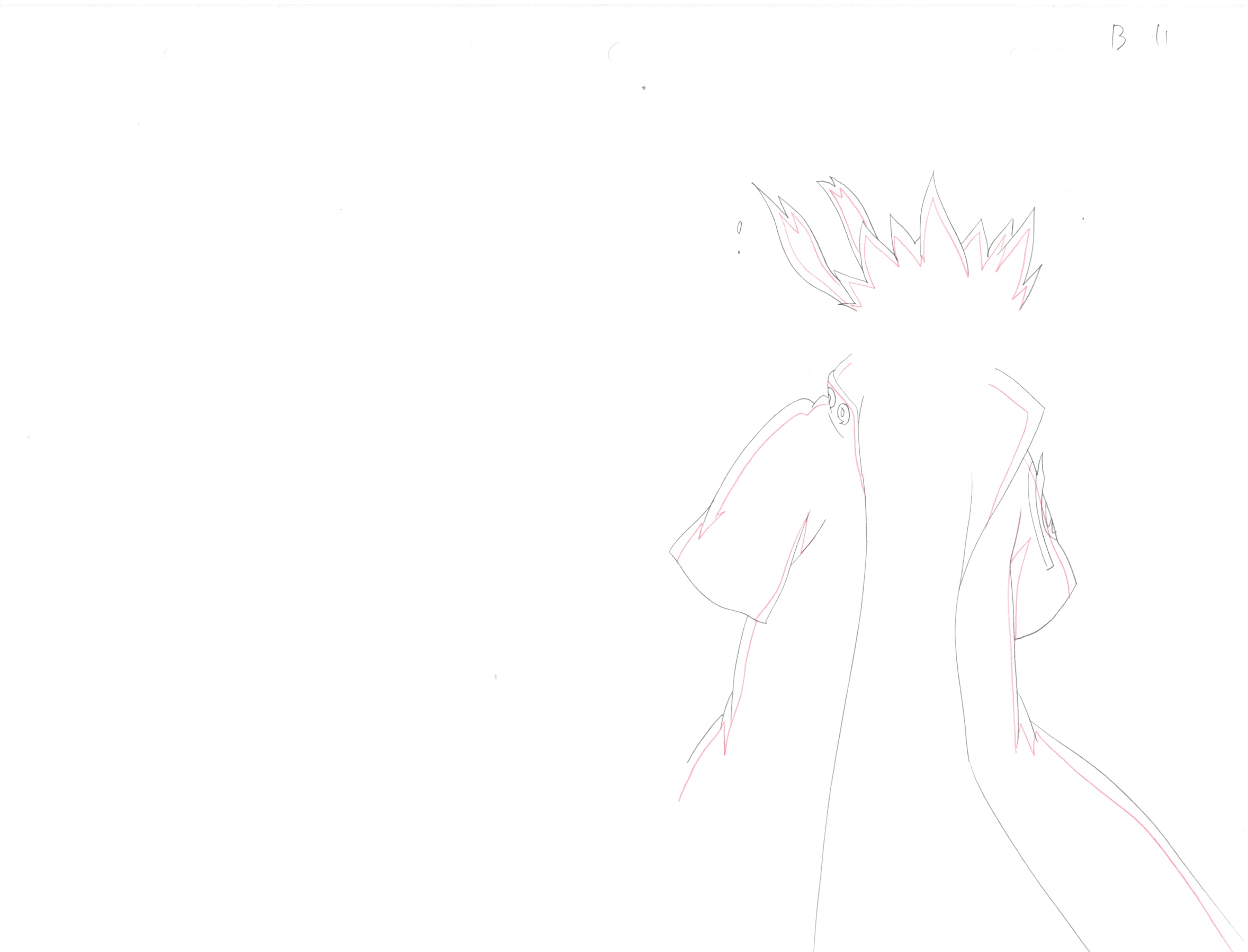 Naruto Original Sketch (Minato Namikaze) 11 pages Set