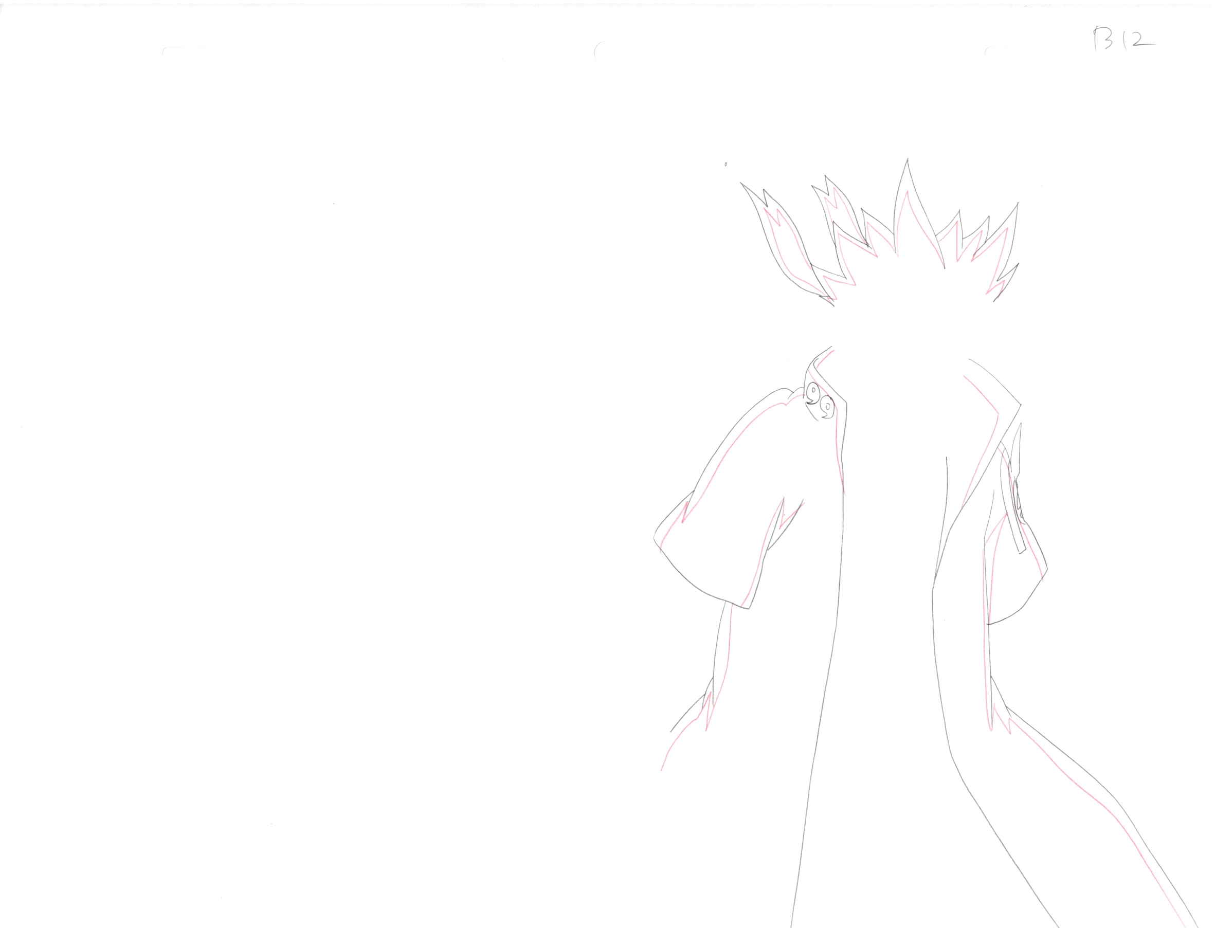 Naruto Original Sketch (Minato Namikaze) 11 pages Set