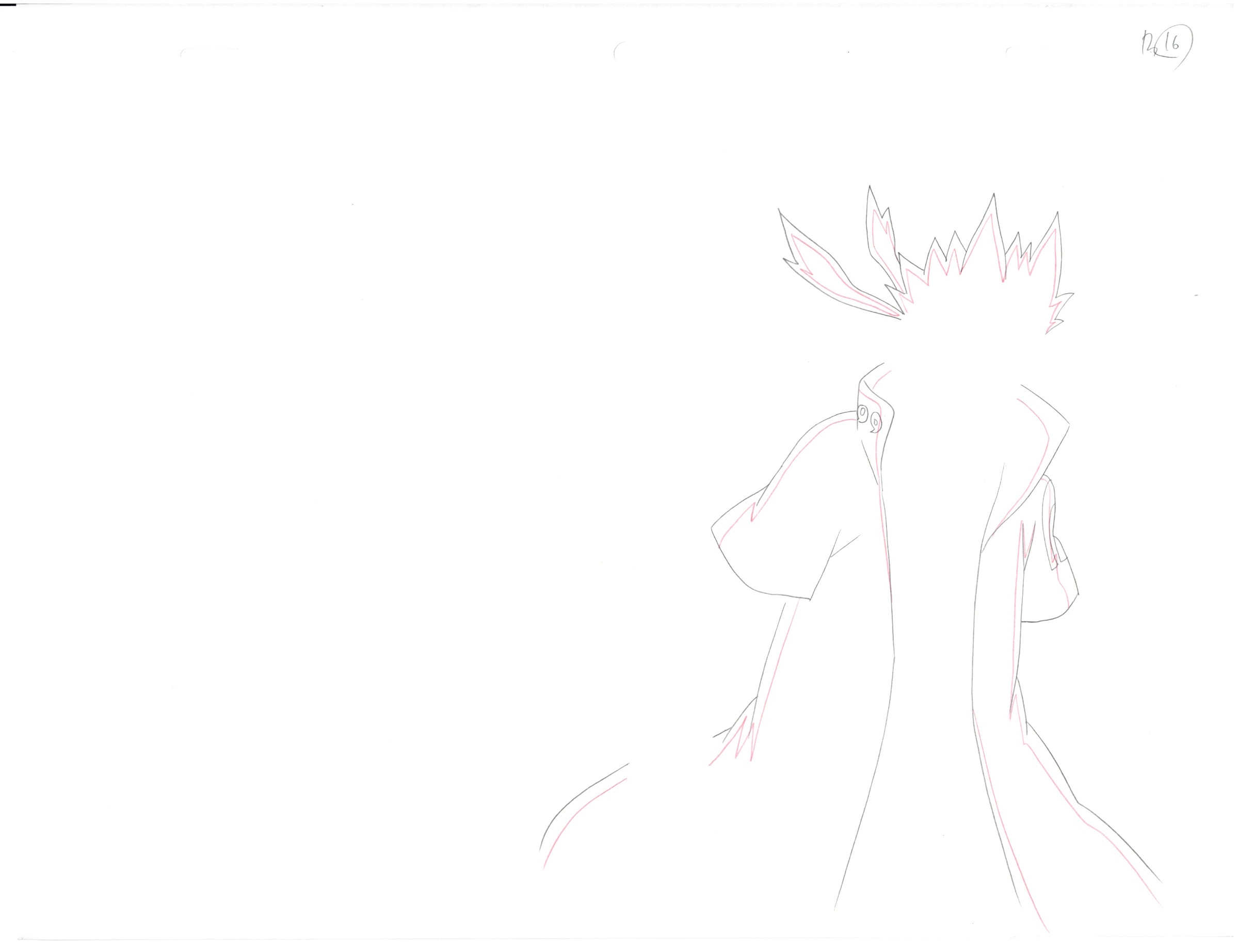 Naruto Original Sketch (Minato Namikaze) 11 pages Set