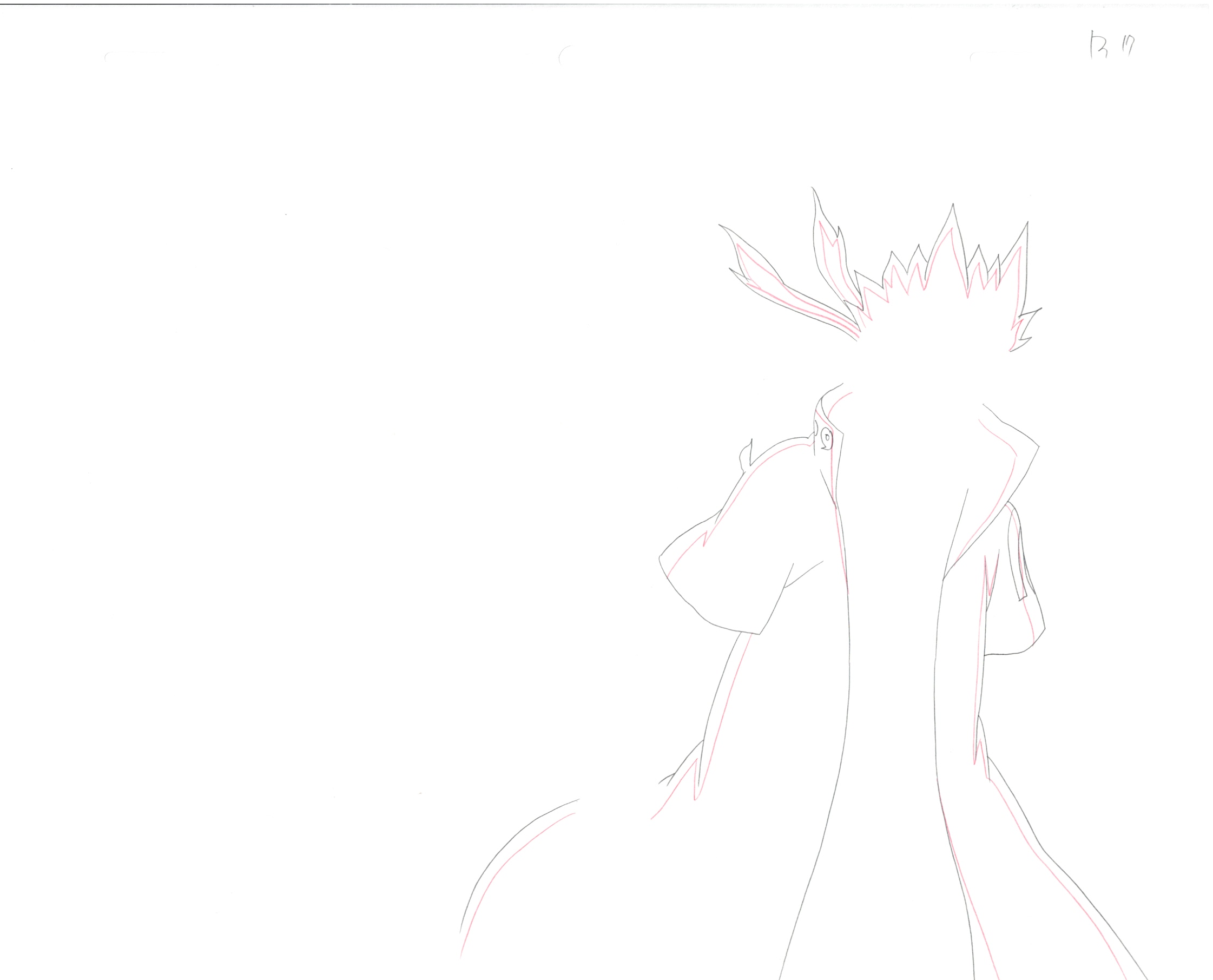 Naruto Original Sketch (Minato Namikaze) 11 pages Set