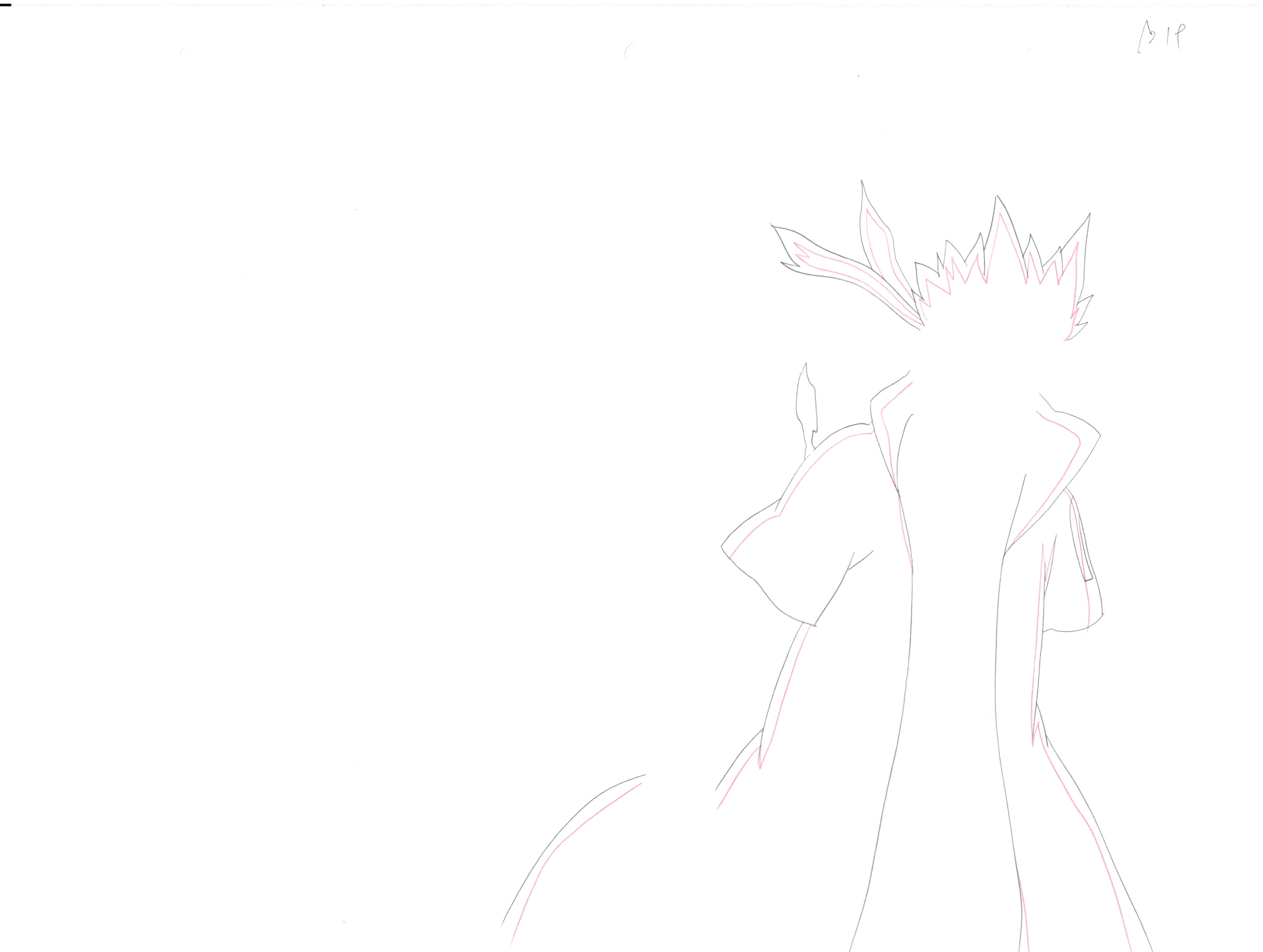 Naruto Original Sketch (Minato Namikaze) 11 pages Set