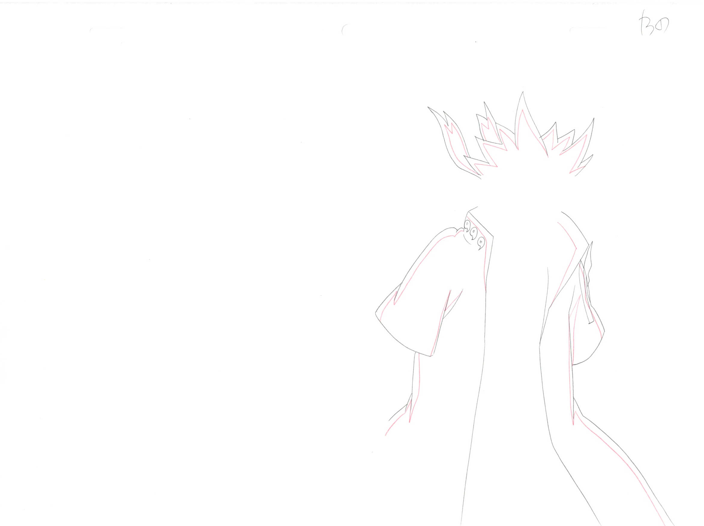 Naruto Original Sketch (Minato Namikaze) 9 pages Set