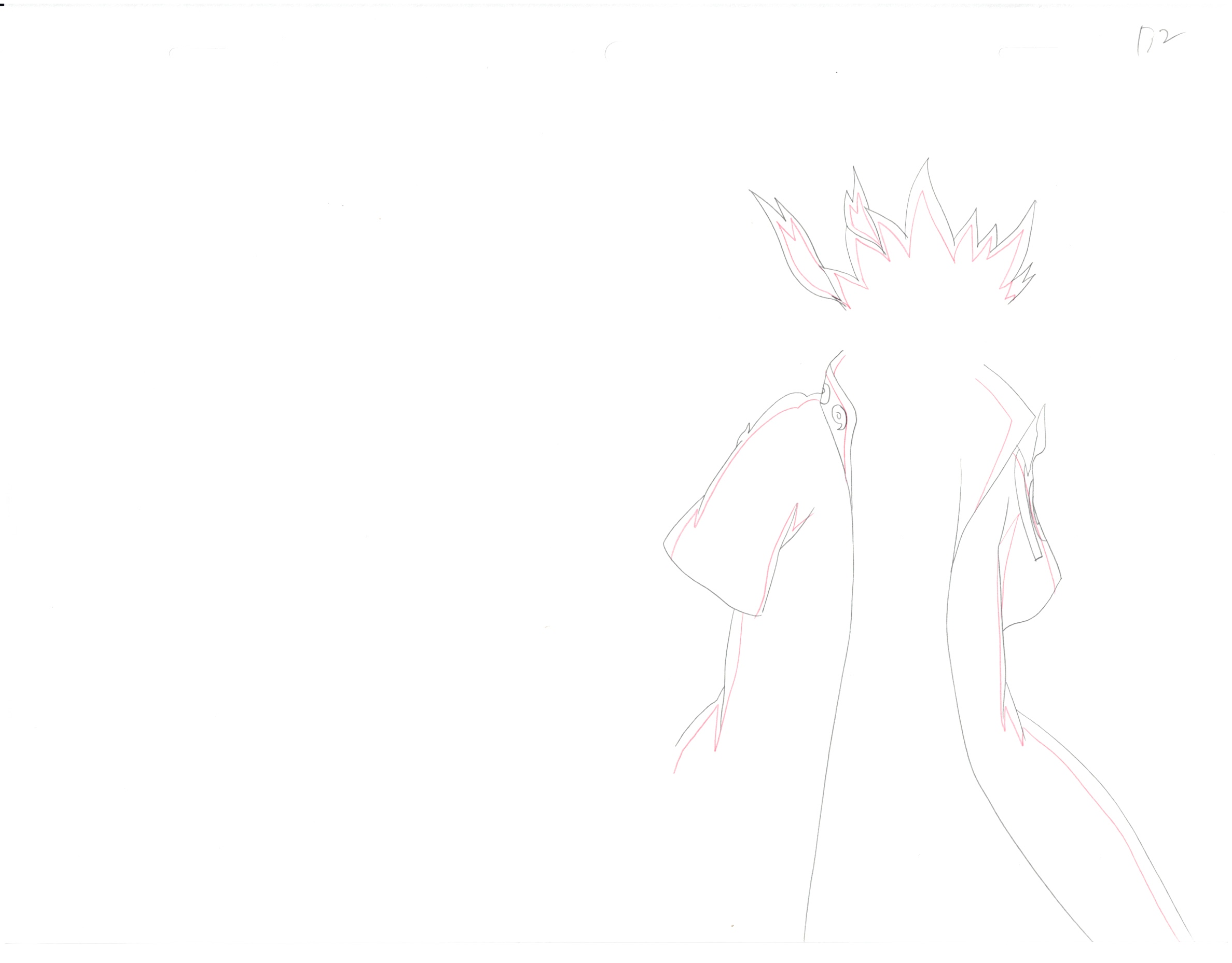 Naruto Original Sketch (Minato Namikaze) 9 pages Set