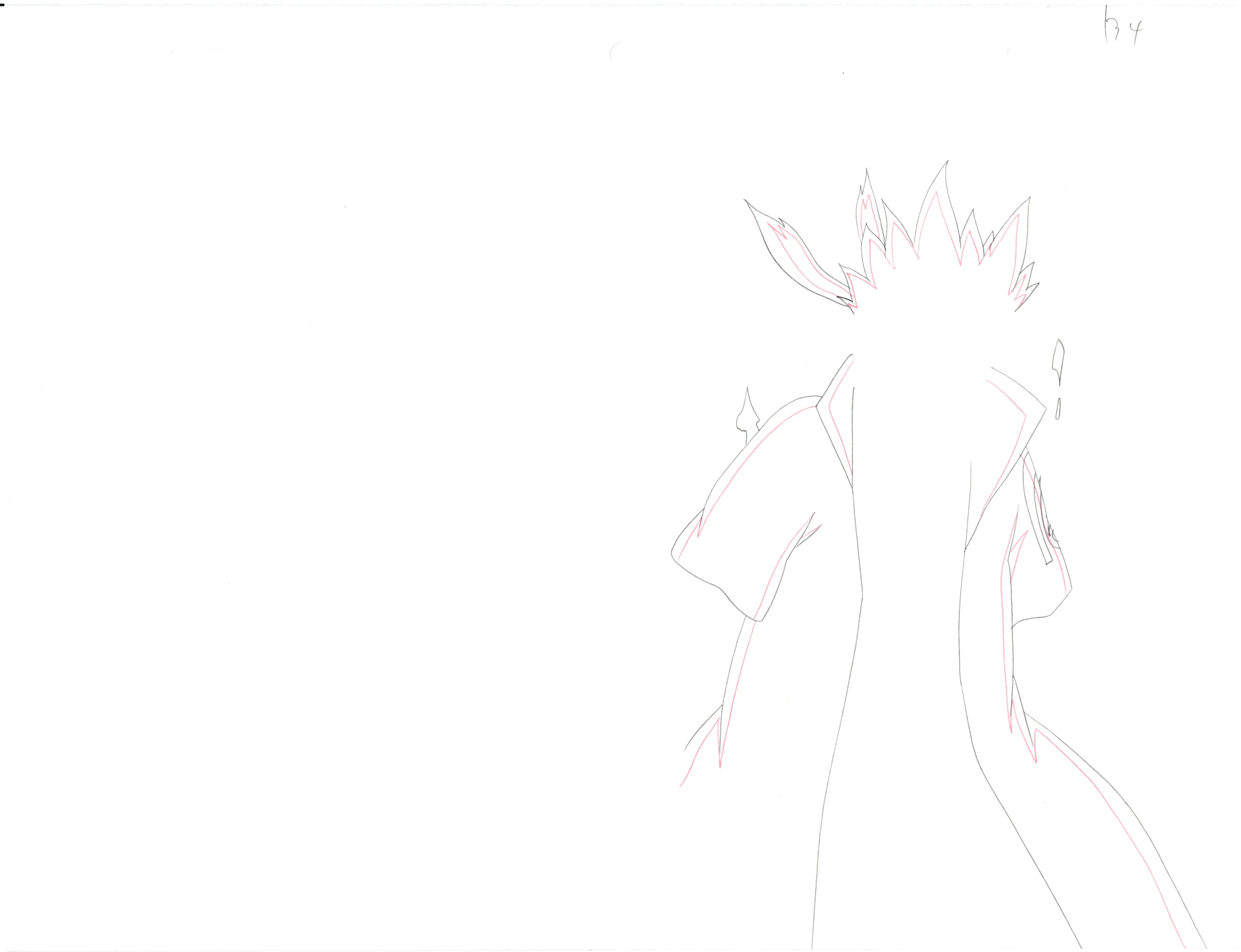 Naruto Original Sketch (Minato Namikaze) 9 pages Set