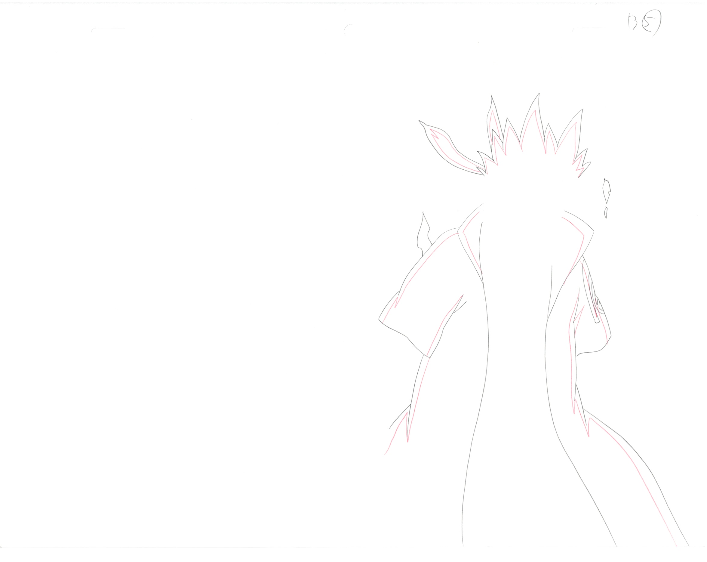 Naruto Original Sketch (Minato Namikaze) 9 pages Set