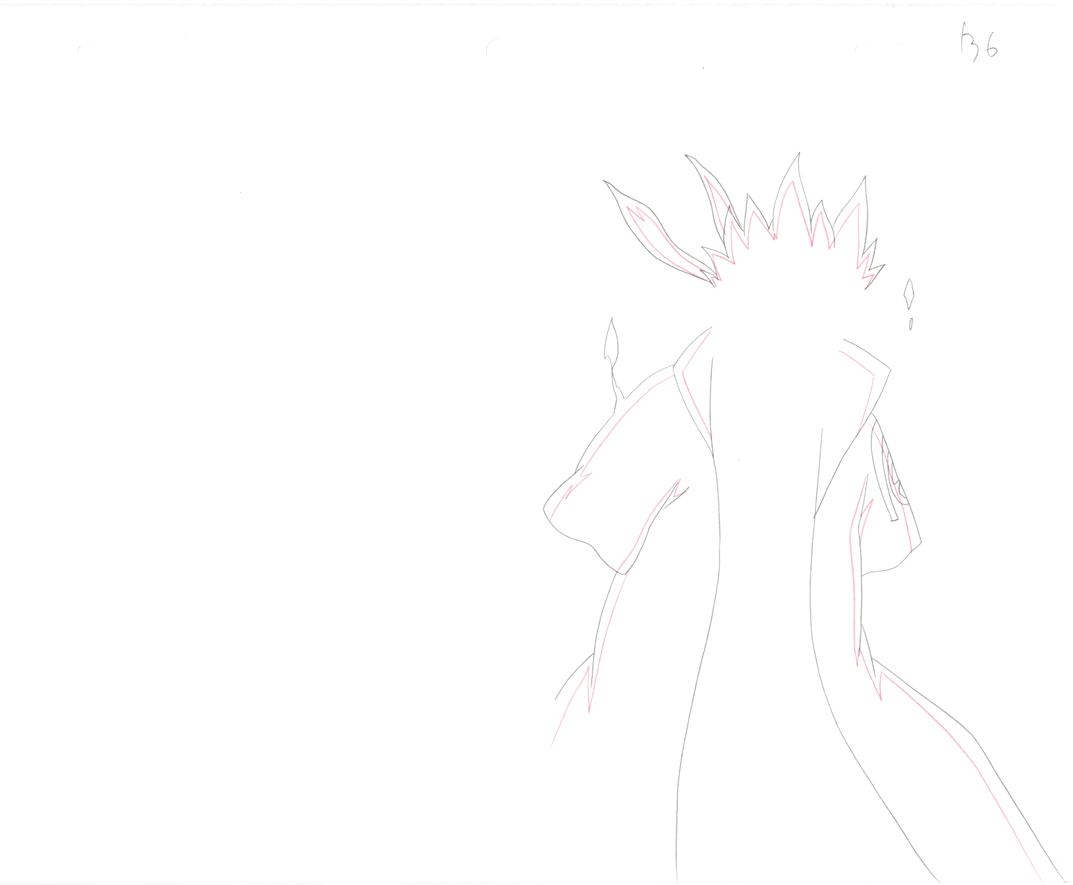 Naruto Original Sketch (Minato Namikaze) 9 pages Set