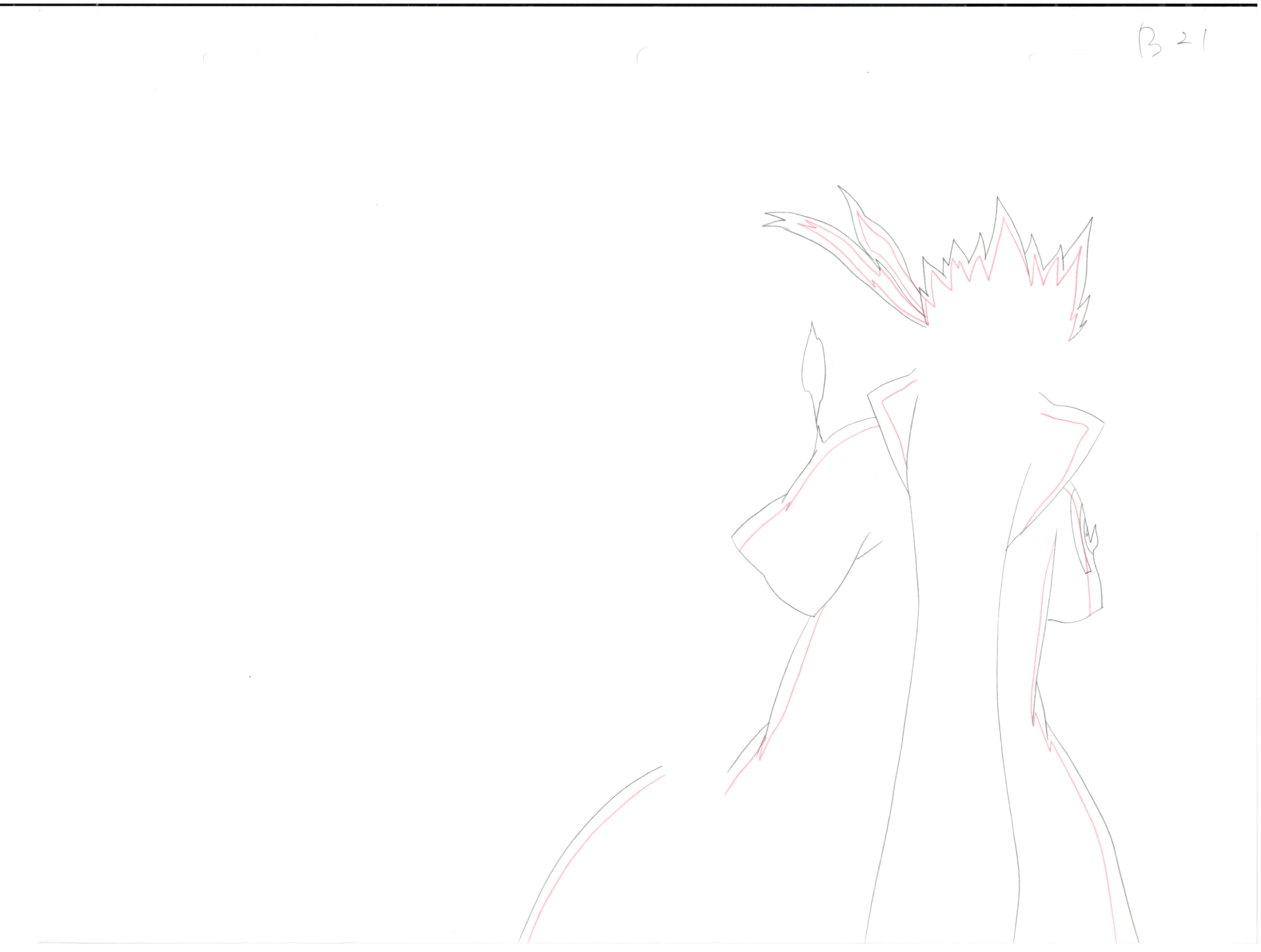 Naruto Original Sketch (Minato Namikaze) 9 pages Set