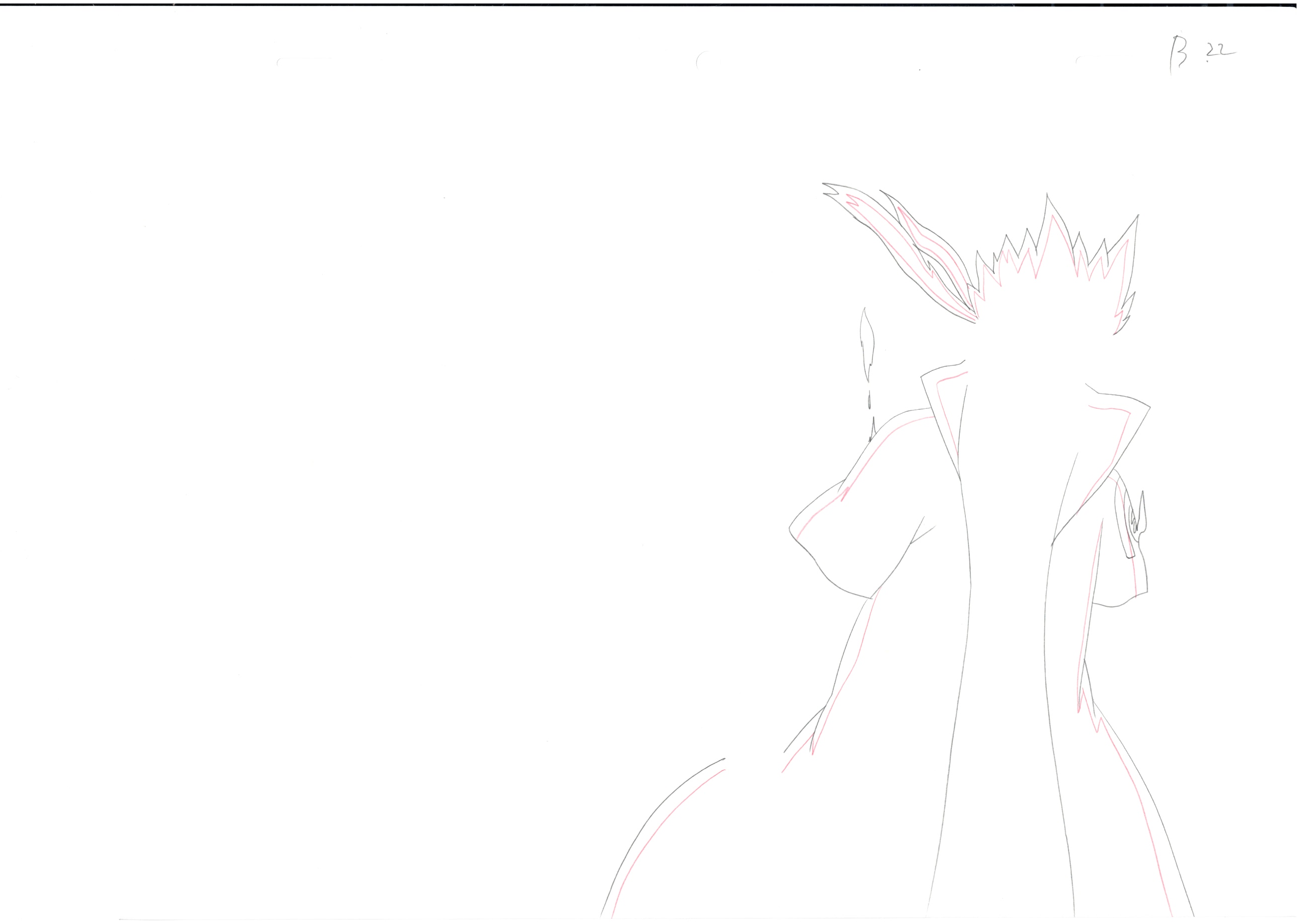 Naruto Original Sketch (Minato Namikaze) 9 pages Set