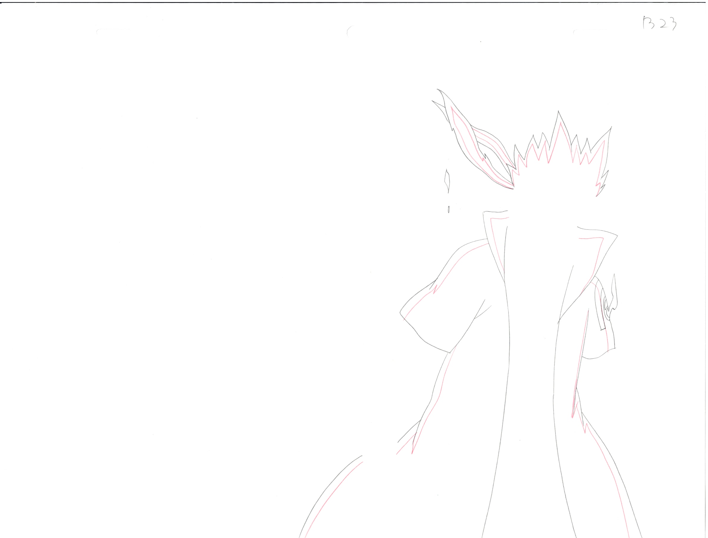 Naruto Original Sketch (Minato Namikaze) 9 pages Set