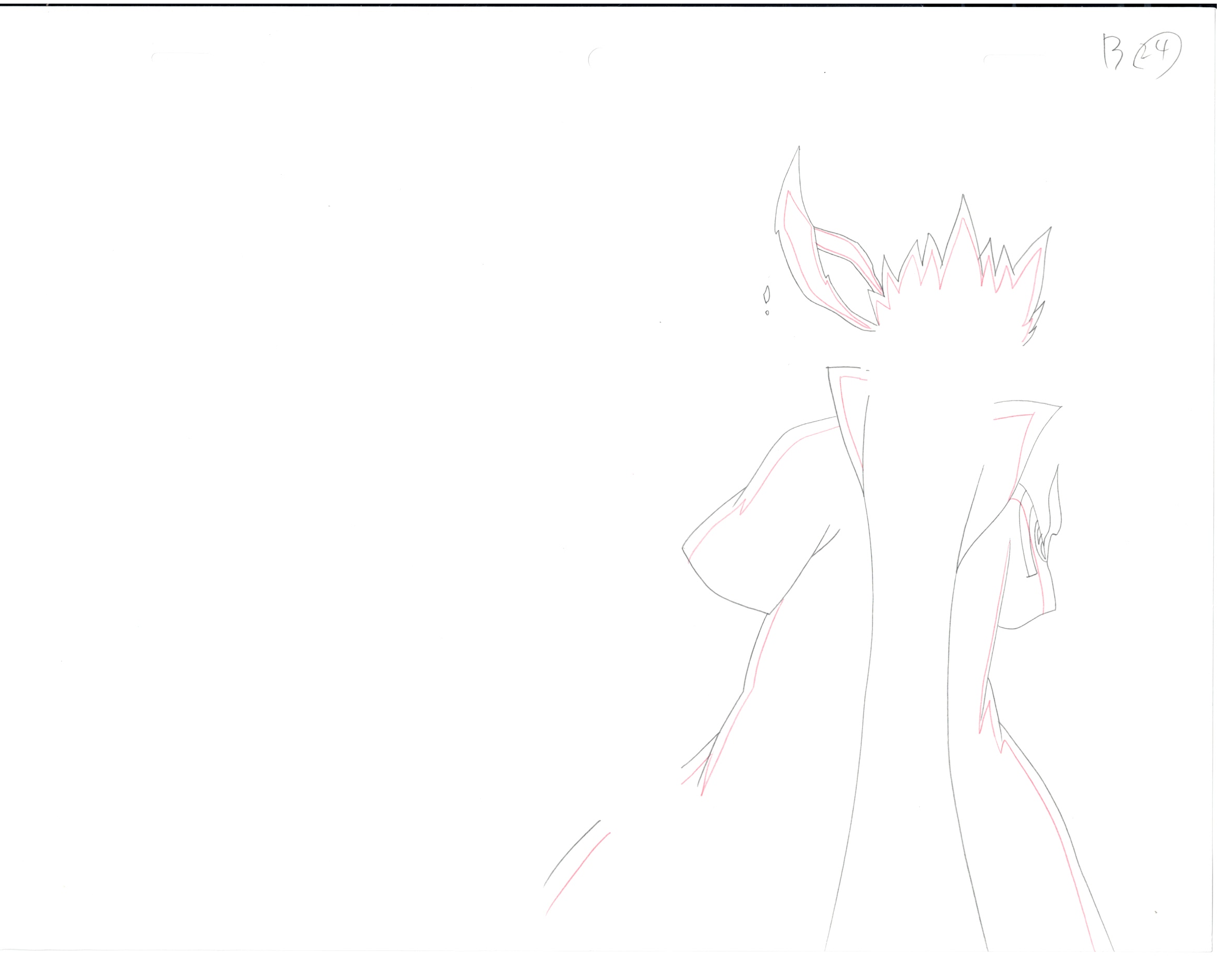 Naruto Original Sketch (Minato Namikaze) 9 pages Set