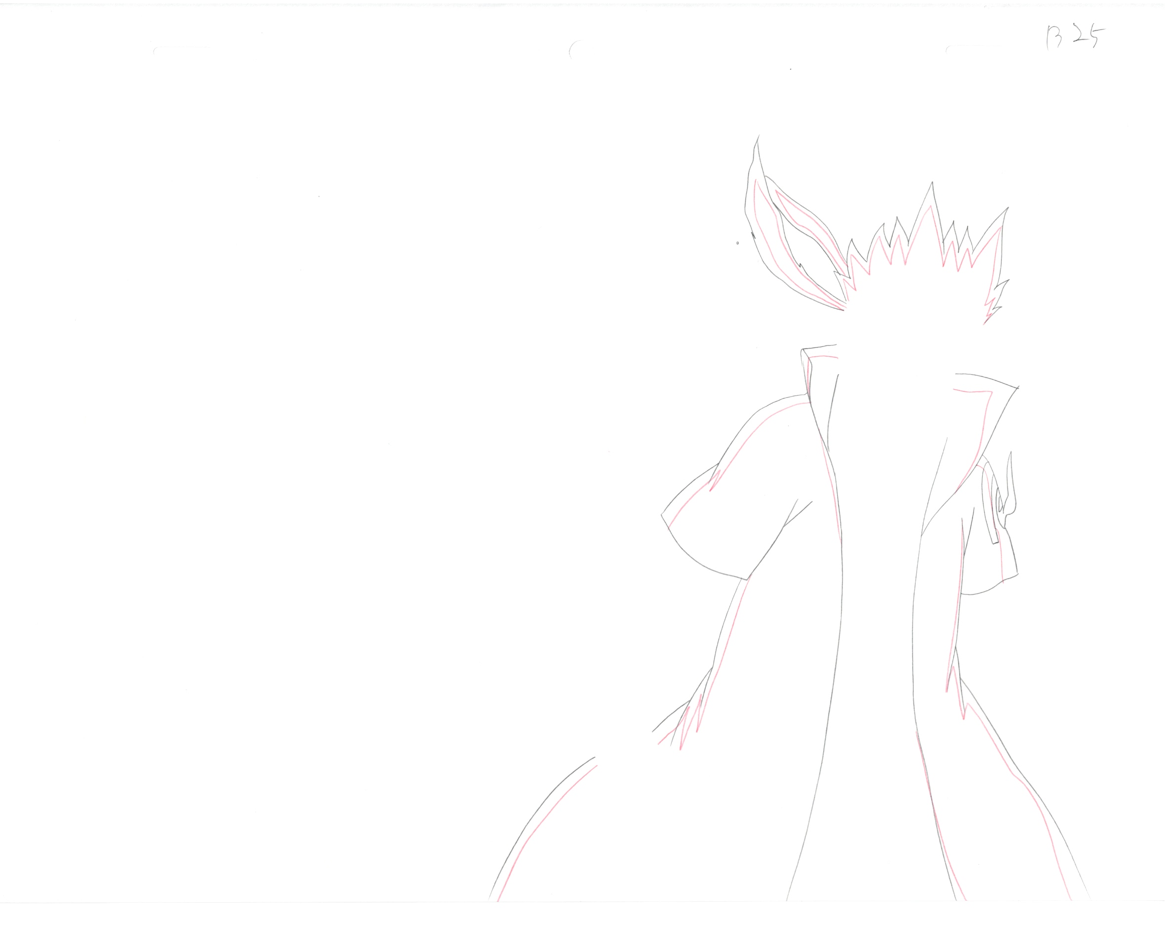 Naruto Original Sketch (Minato Namikaze) 9 pages Set
