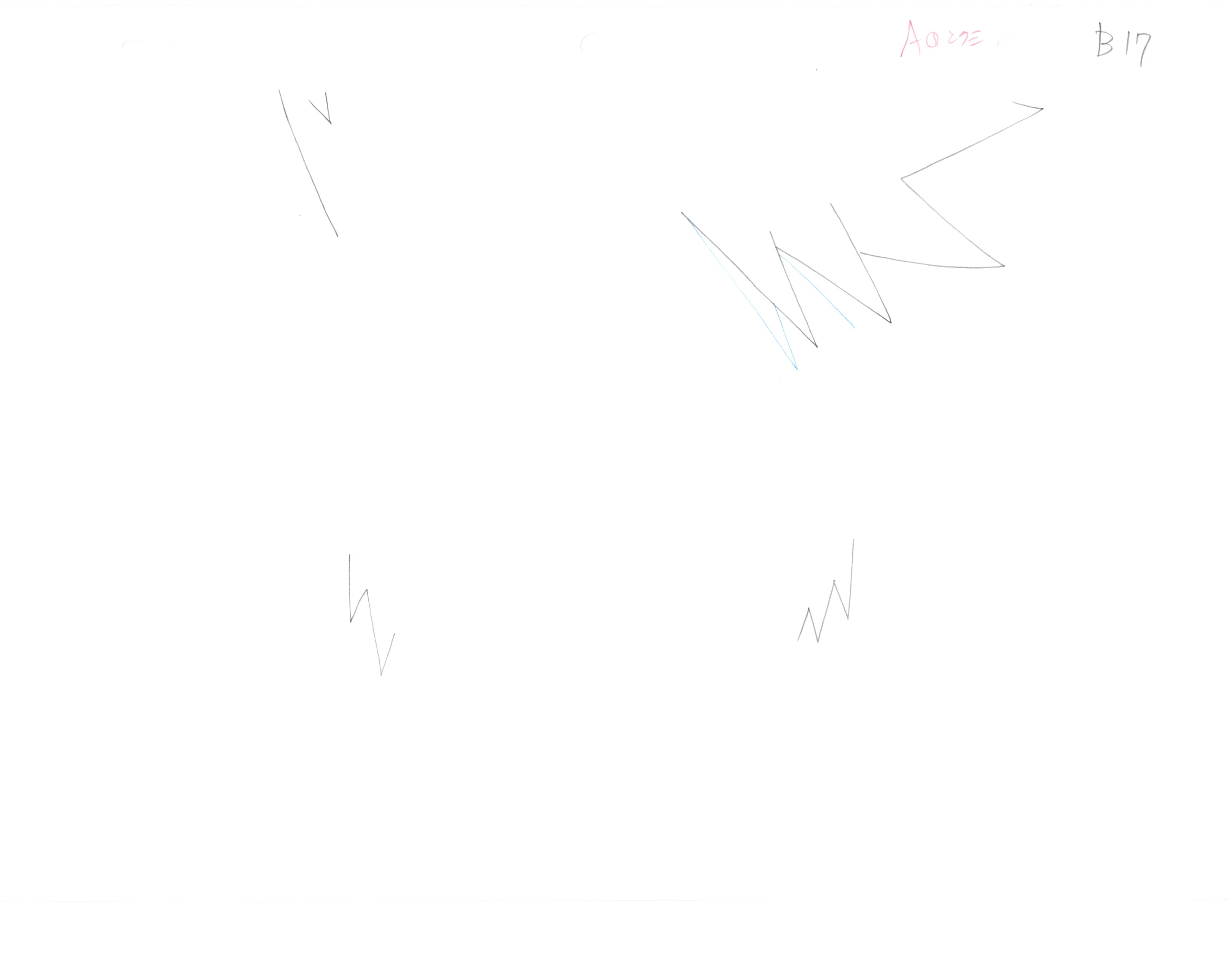 Naruto Original Sketch (Kakashi Hatake) 20 pages Set