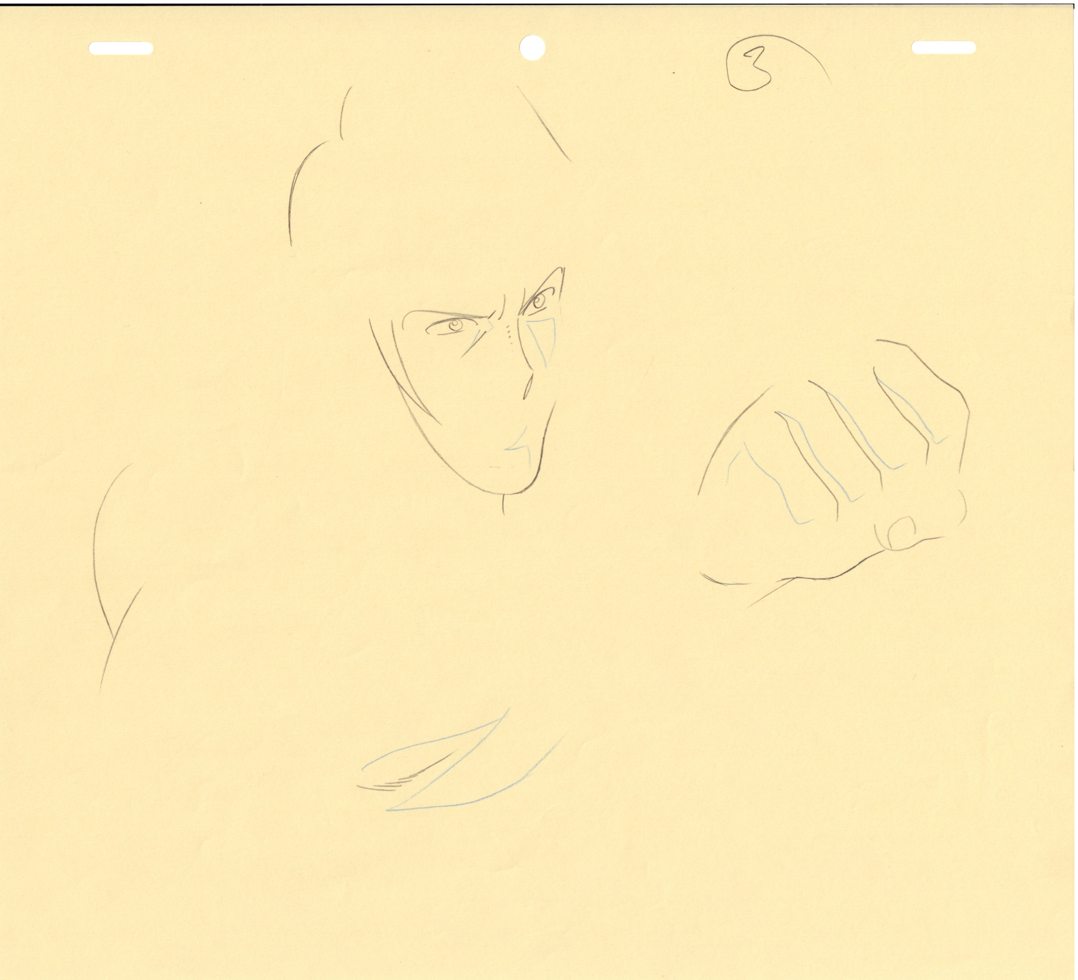 Lupin III Original Sketch (Ishikawa Goemon) 5 pages Set