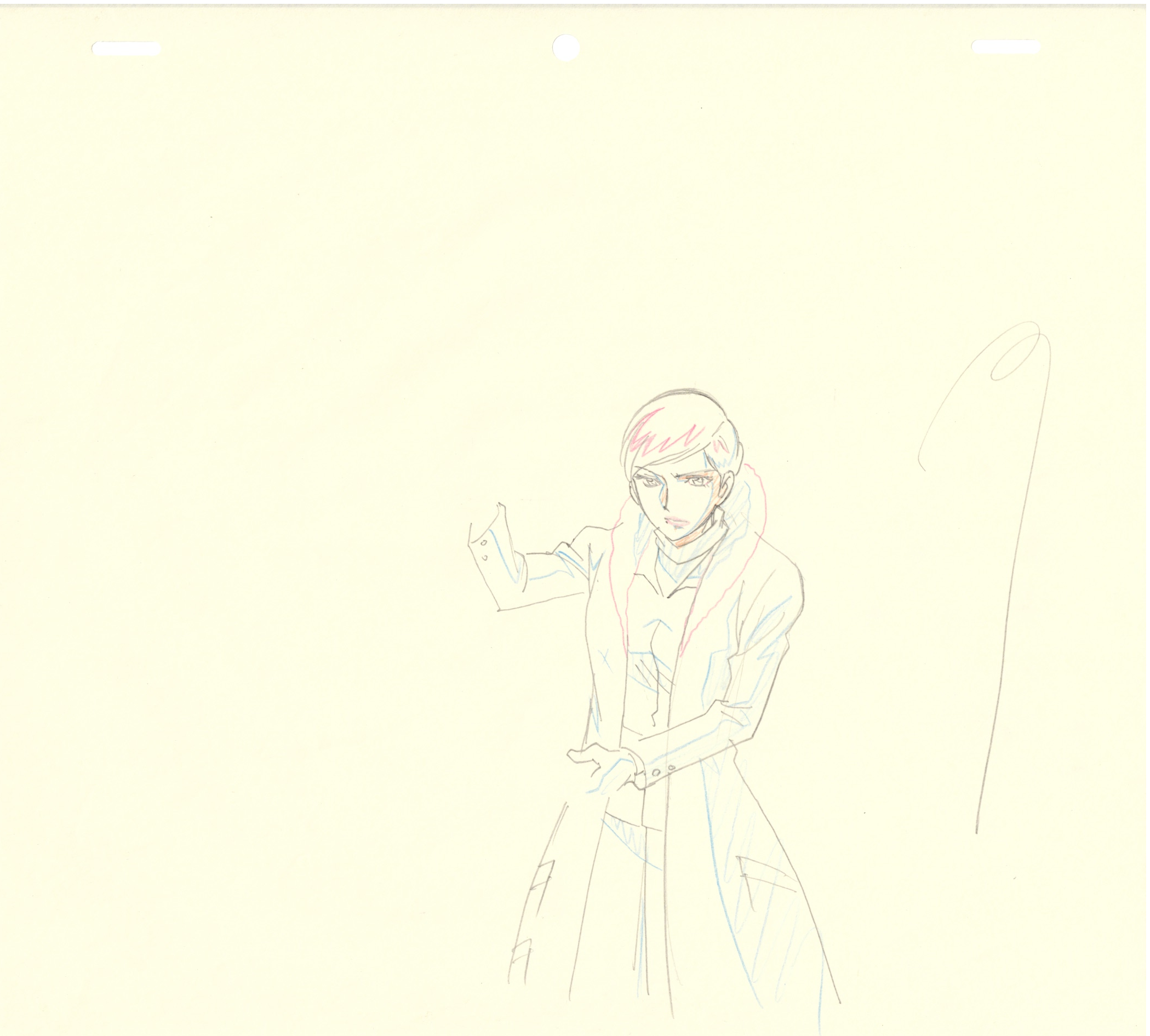 Lupin III Original Sketch (Misha) 4 pages Set