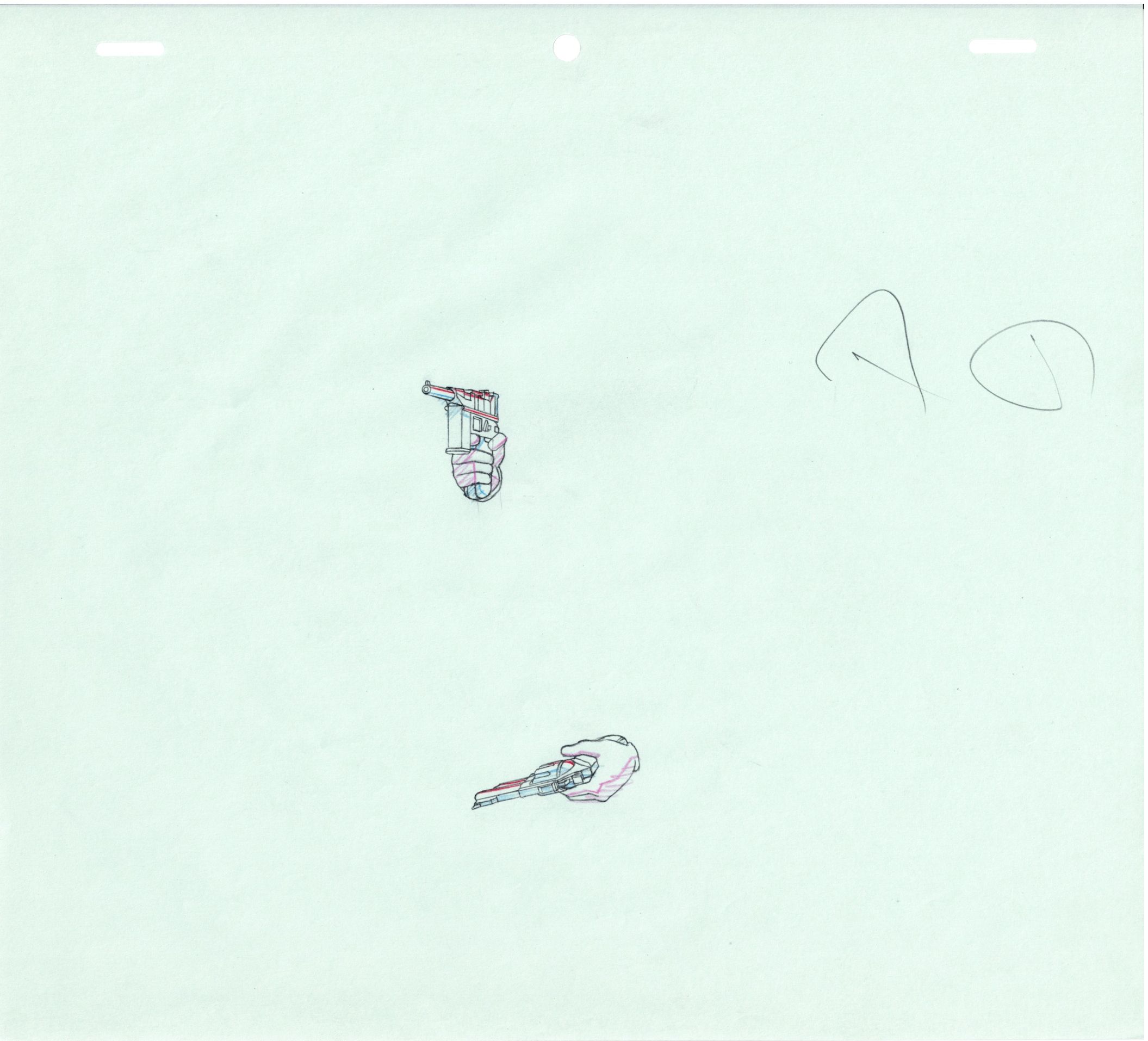 Lupin III Original Sketch (Misha) 4 pages Set