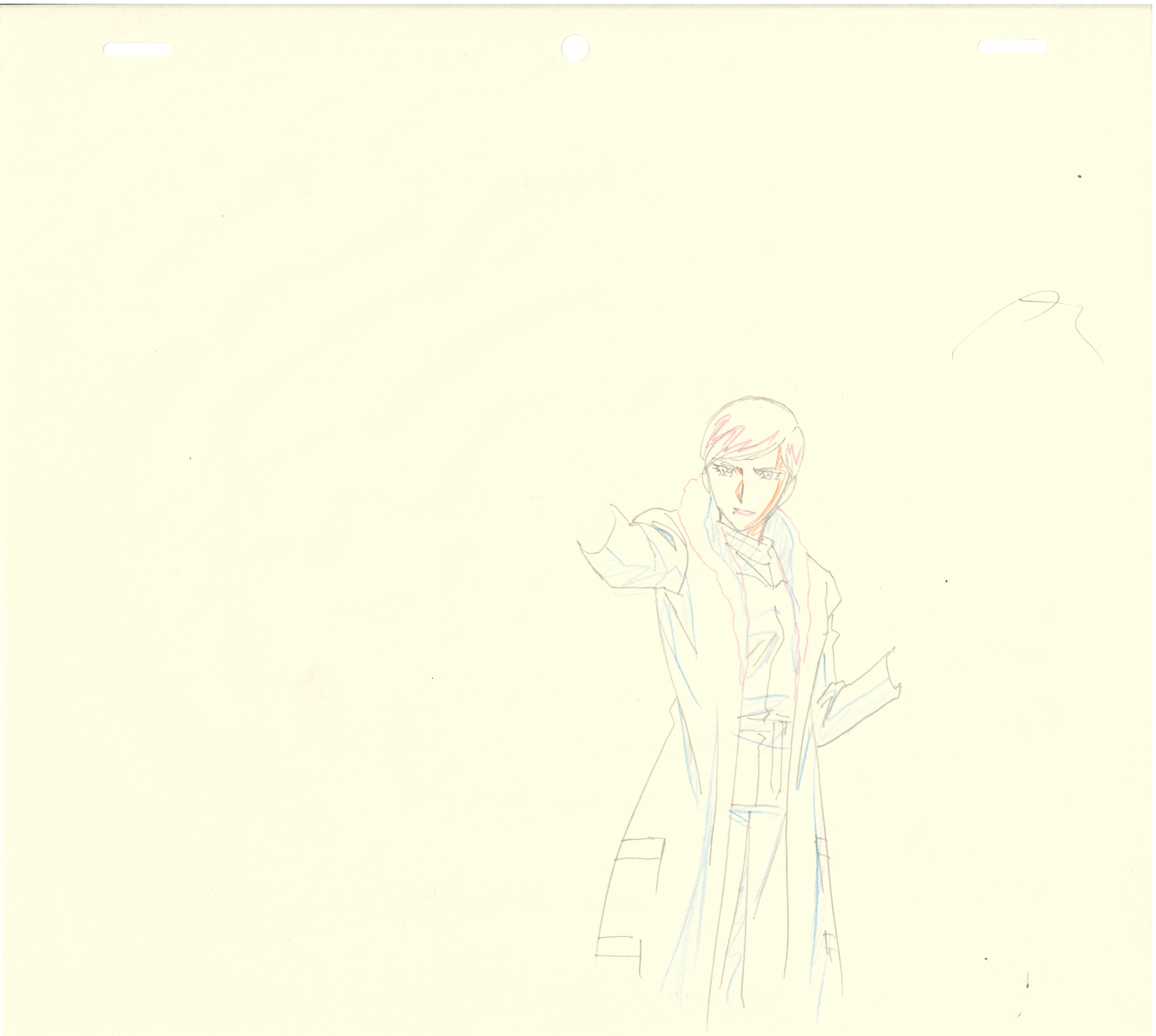 Lupin III Original Sketch (Misha) 4 pages Set