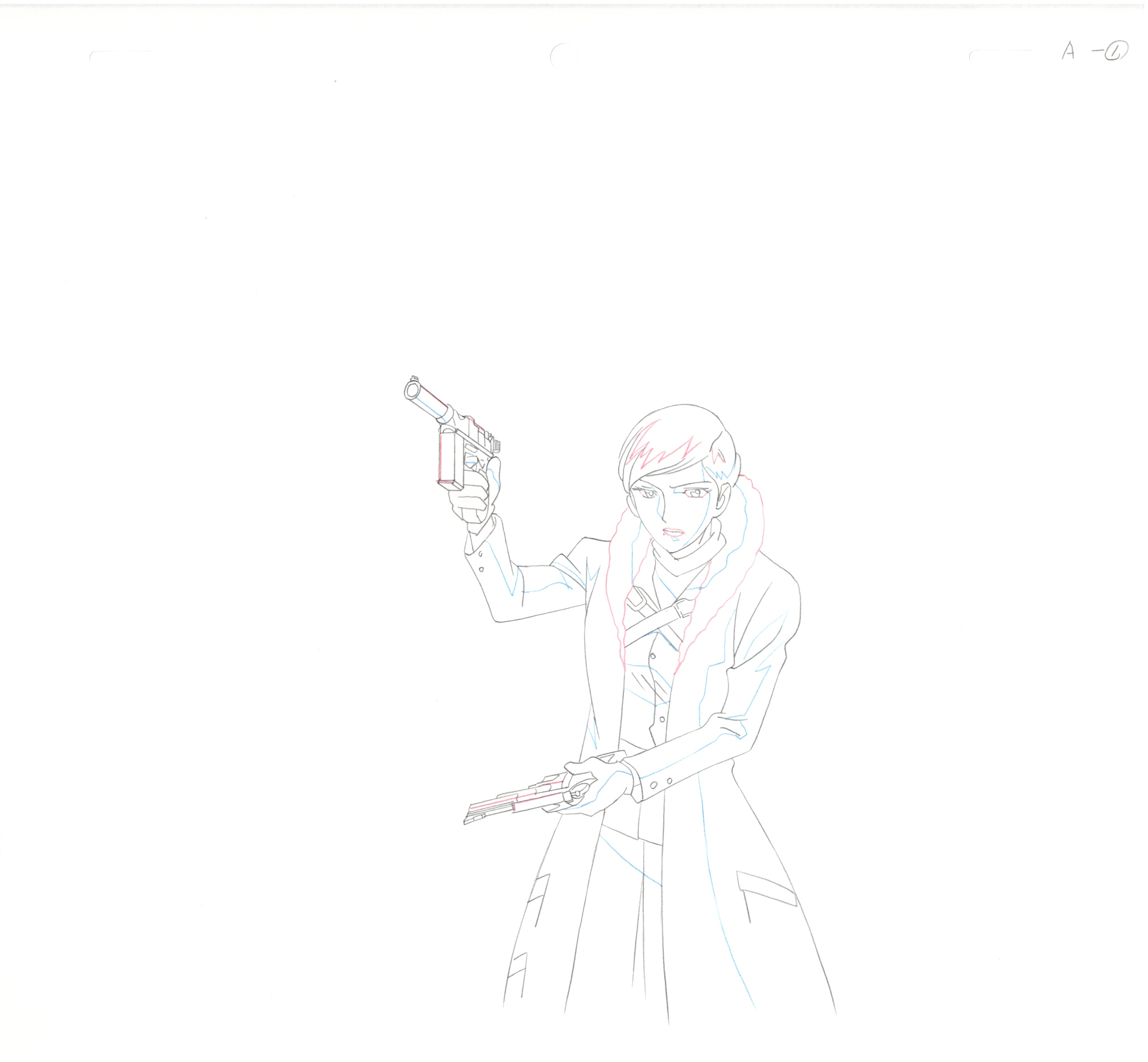 Lupin III Original Sketch (Misha) 6 pages Set