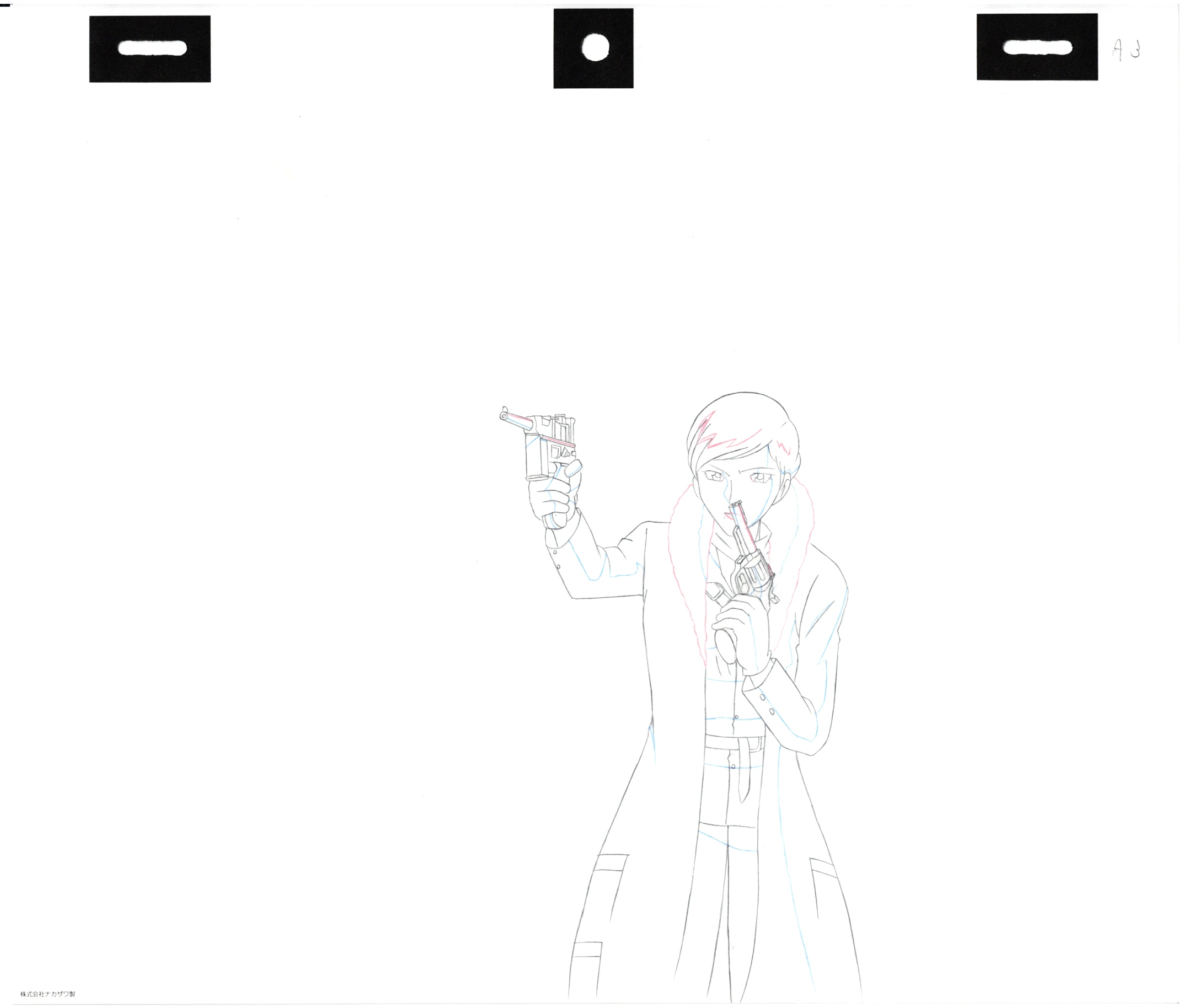 Lupin III Original Sketch (Misha) 6 pages Set