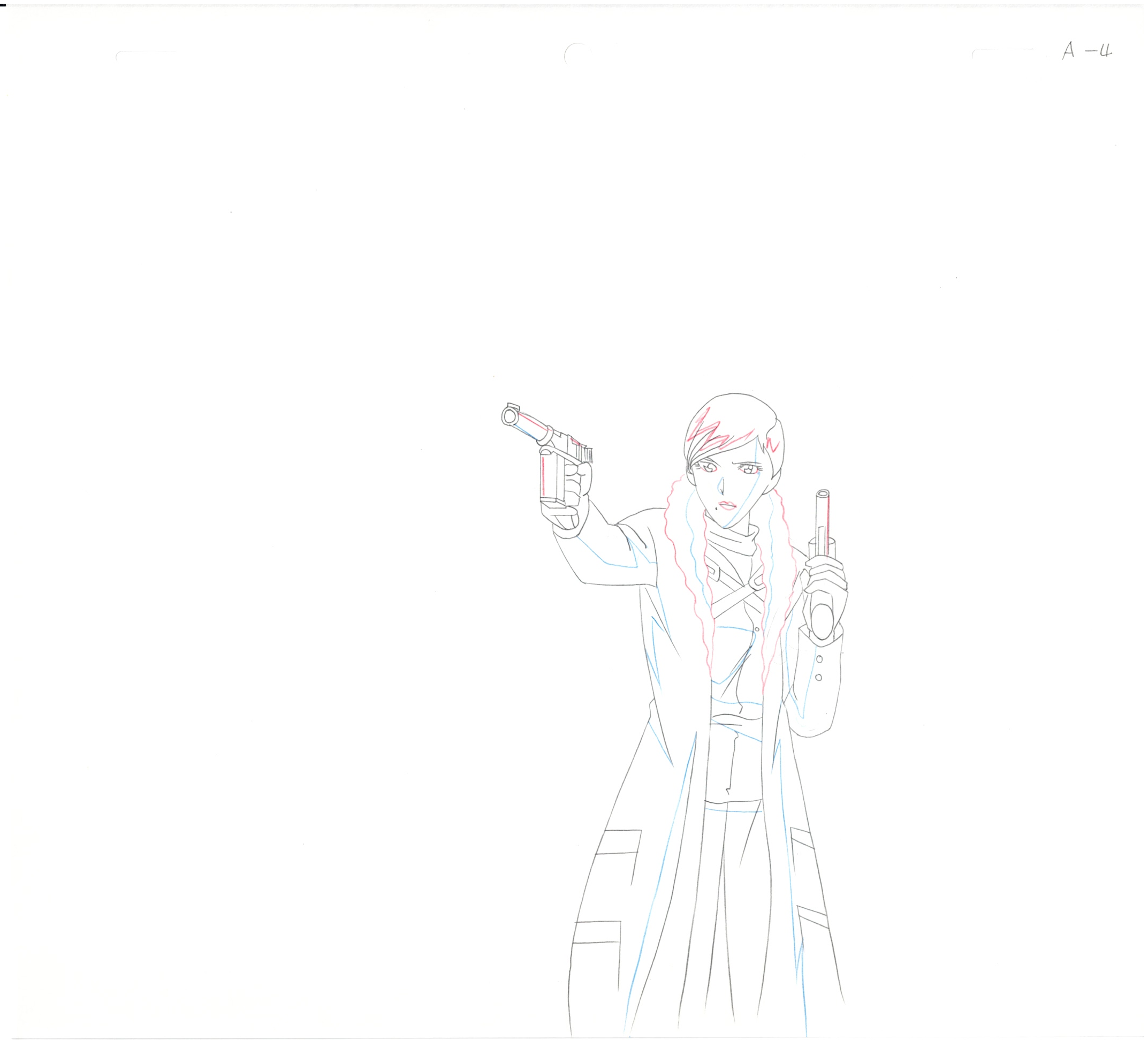 Lupin III Original Sketch (Misha) 6 pages Set