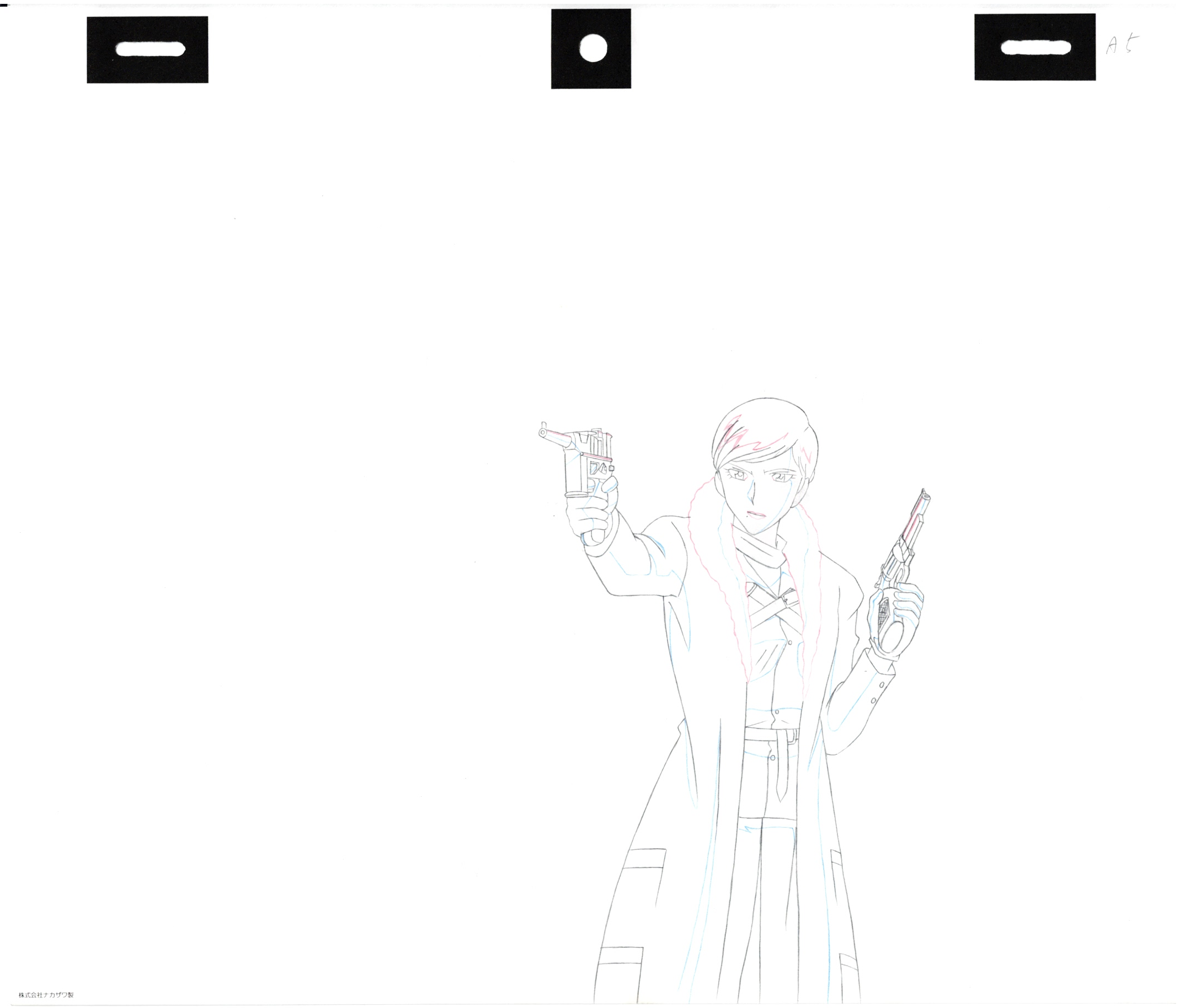 Lupin III Original Sketch (Misha) 6 pages Set