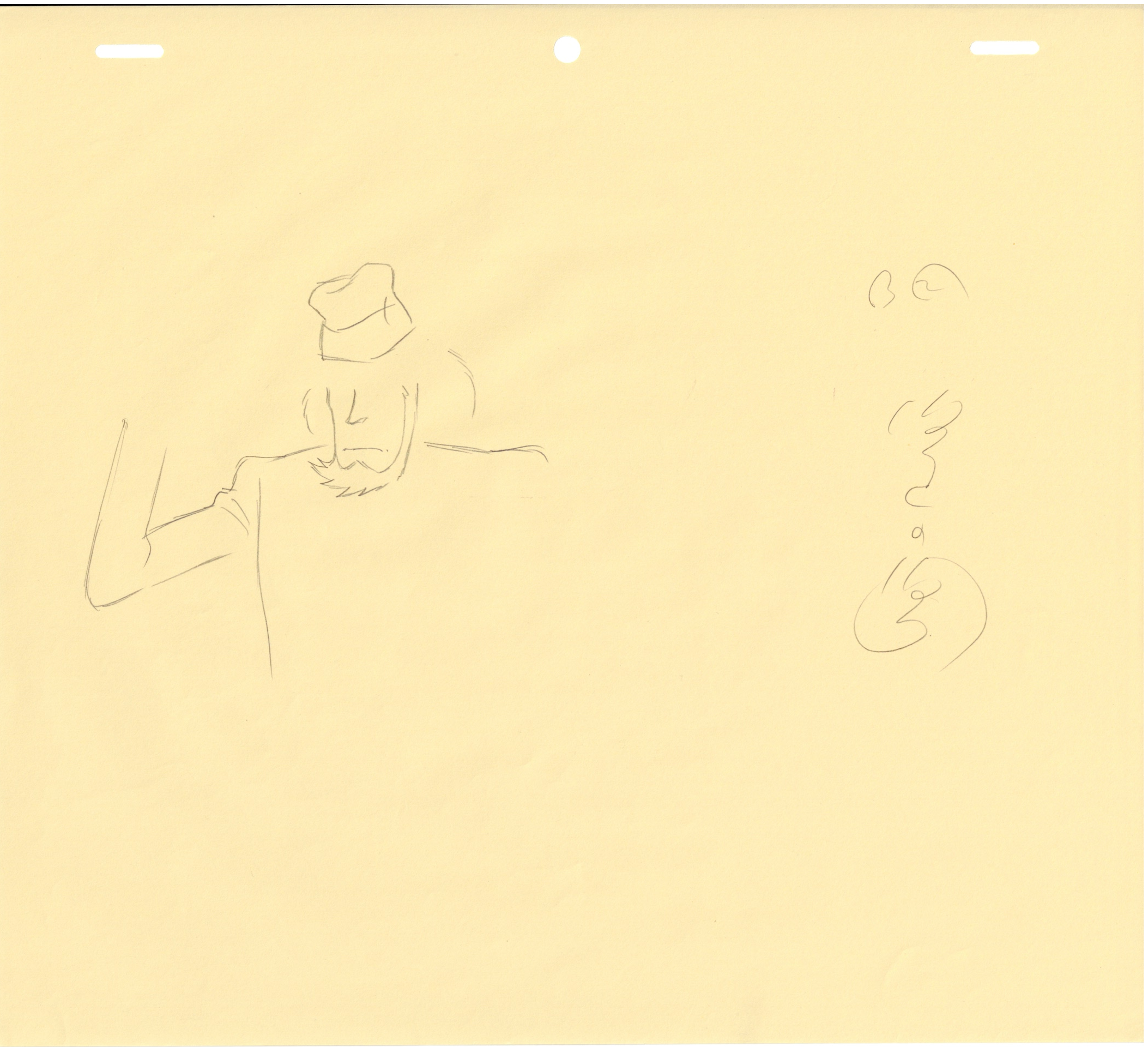 Lupin III Original Sketch (Daisuke Jigen) 12 pages Set