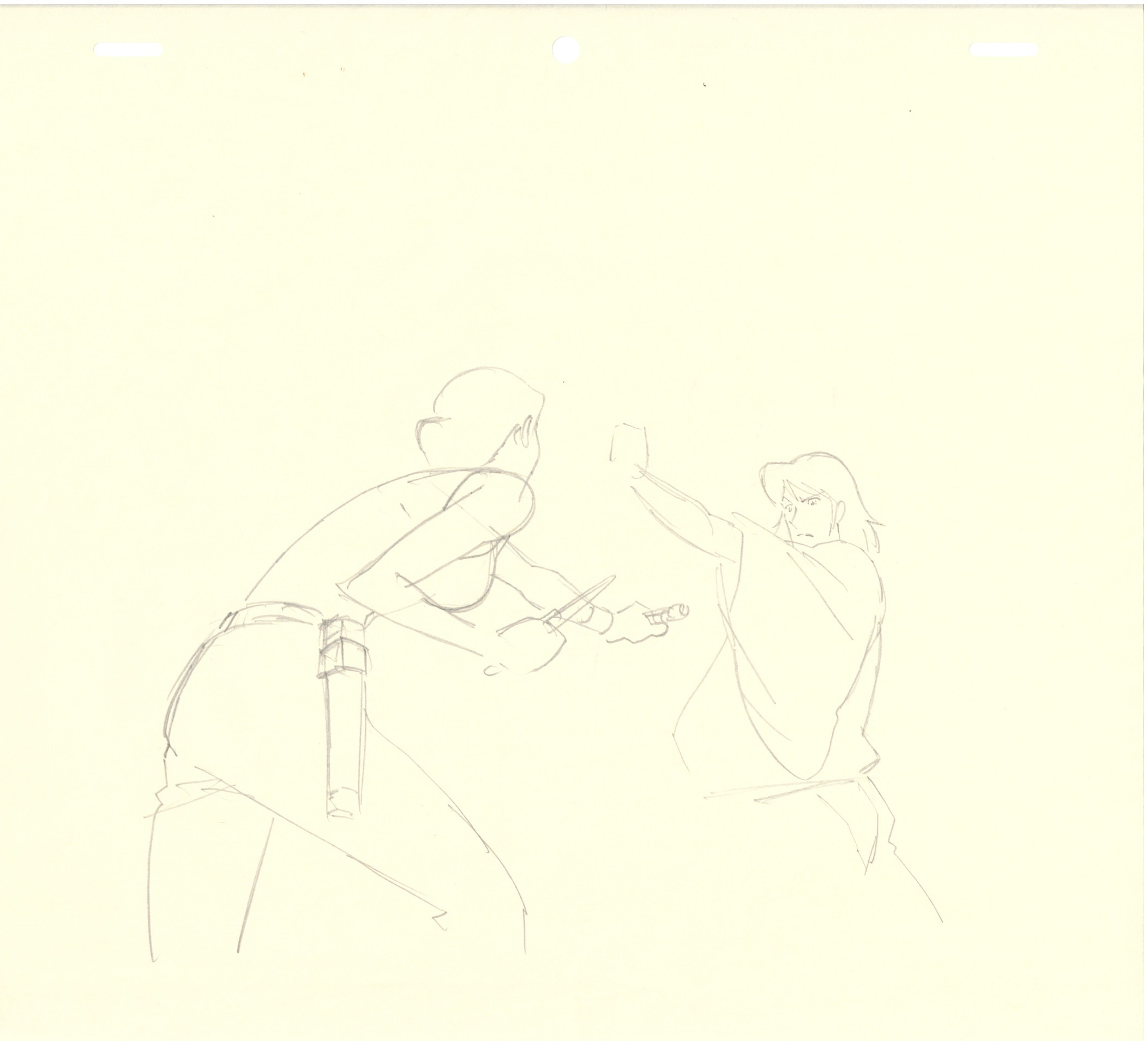 Lupin III Original Sketch (Goemon) 5 pages Set