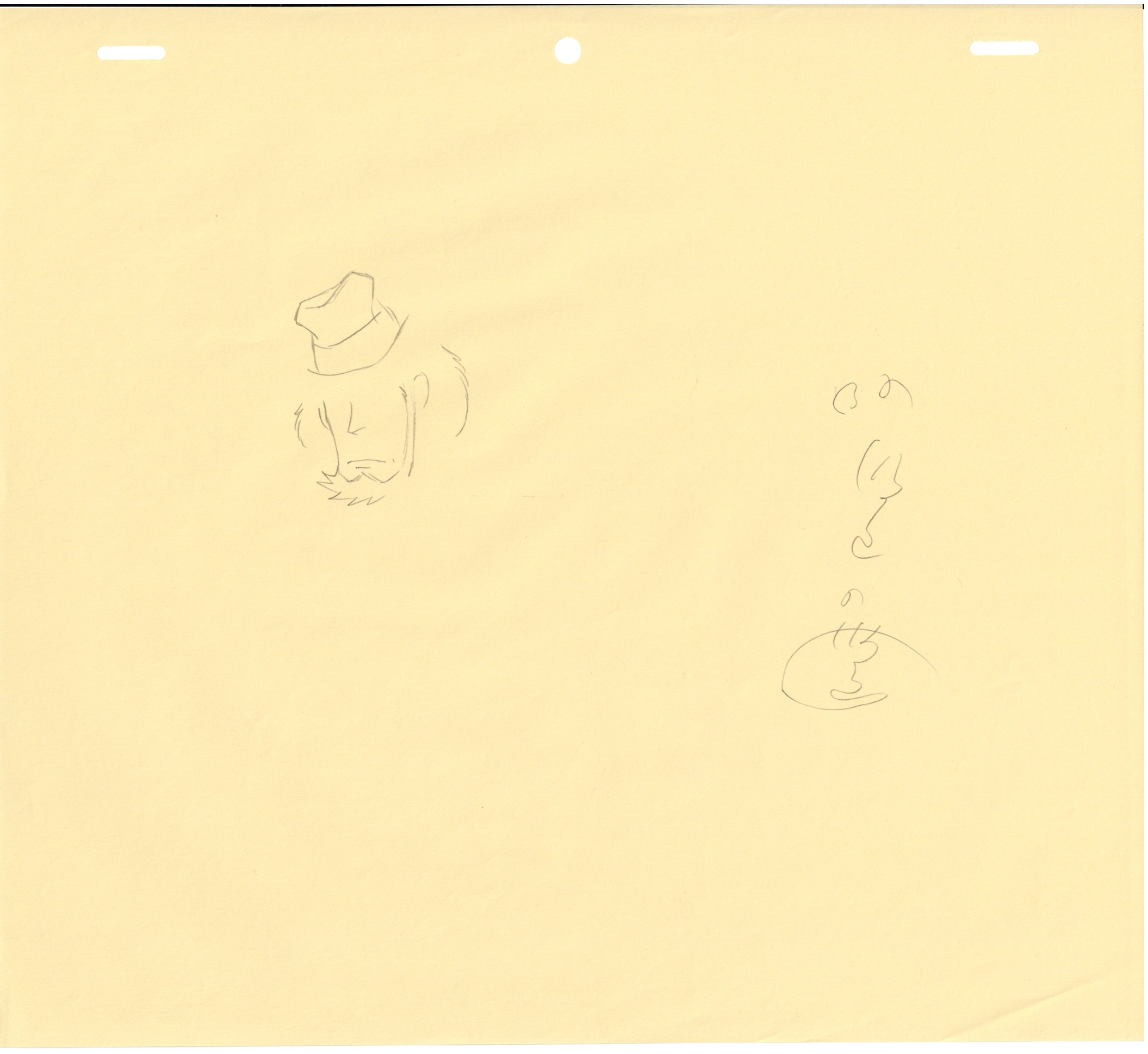 Lupin III Original Sketch (Daisuke Jigen) 12 pages Set