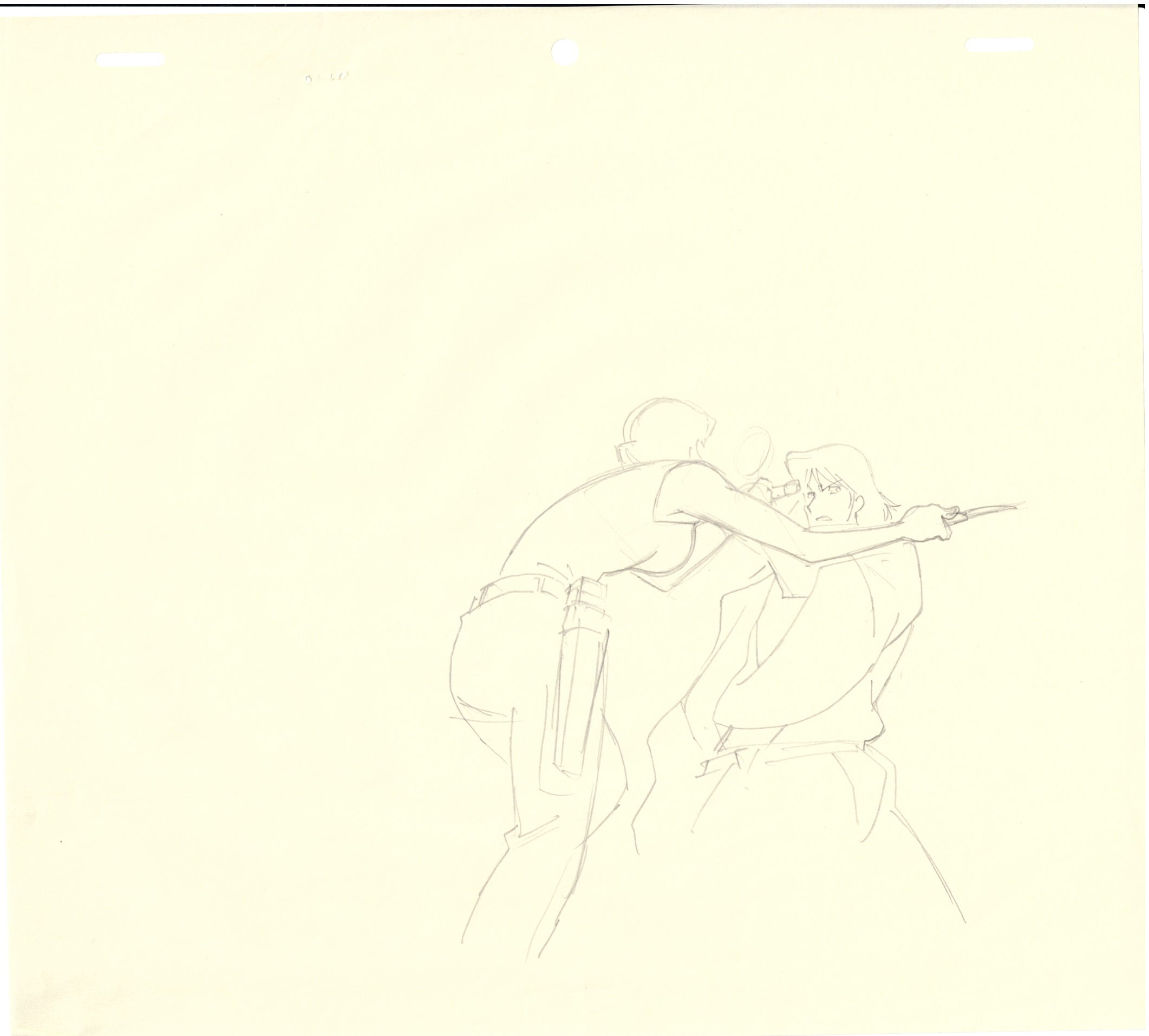 Lupin III Original Sketch (Goemon) 5 pages Set